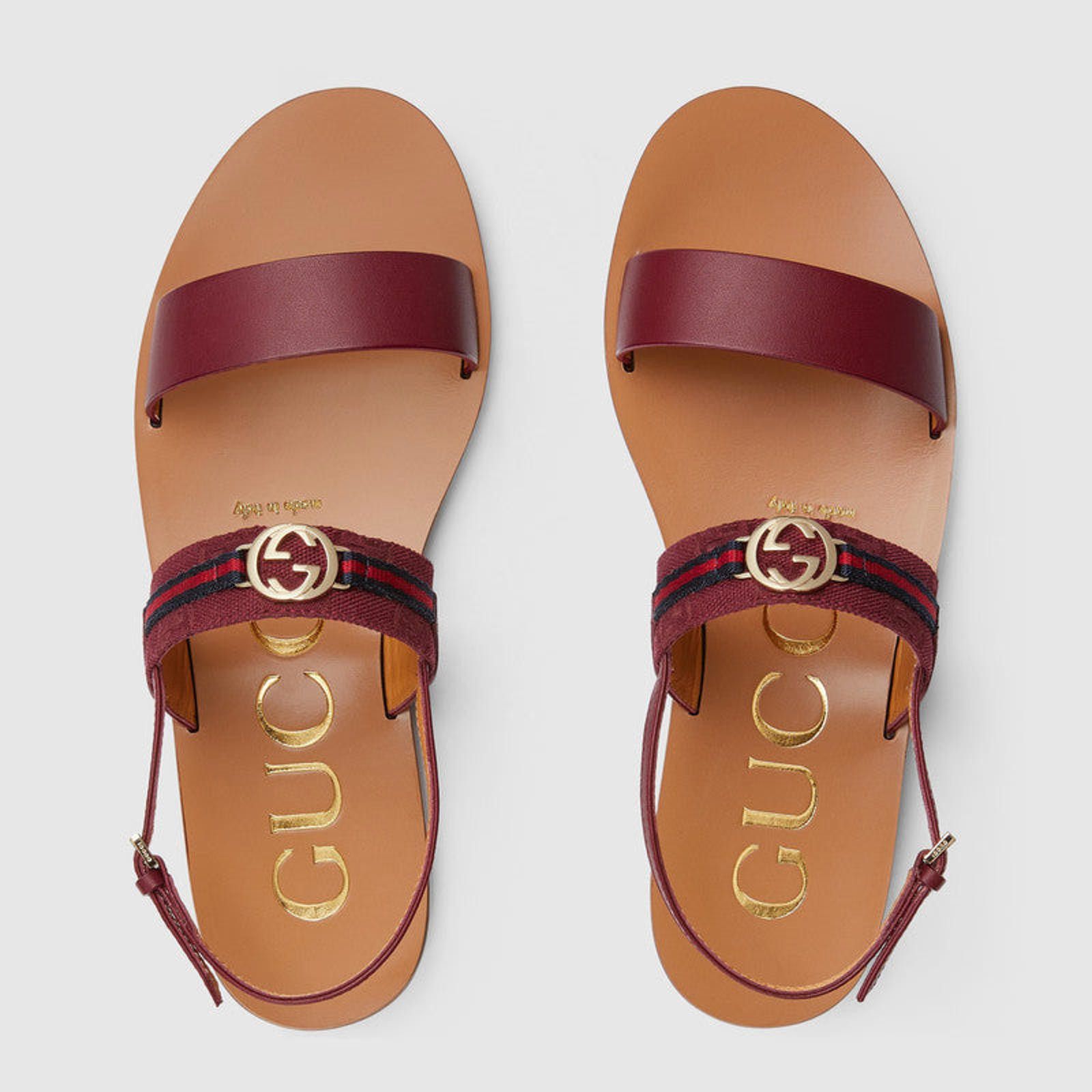Gucci Gucci Interlocking G Web Sandals Size US 7.5 / IT 37.5 - 3 Thumbnail
