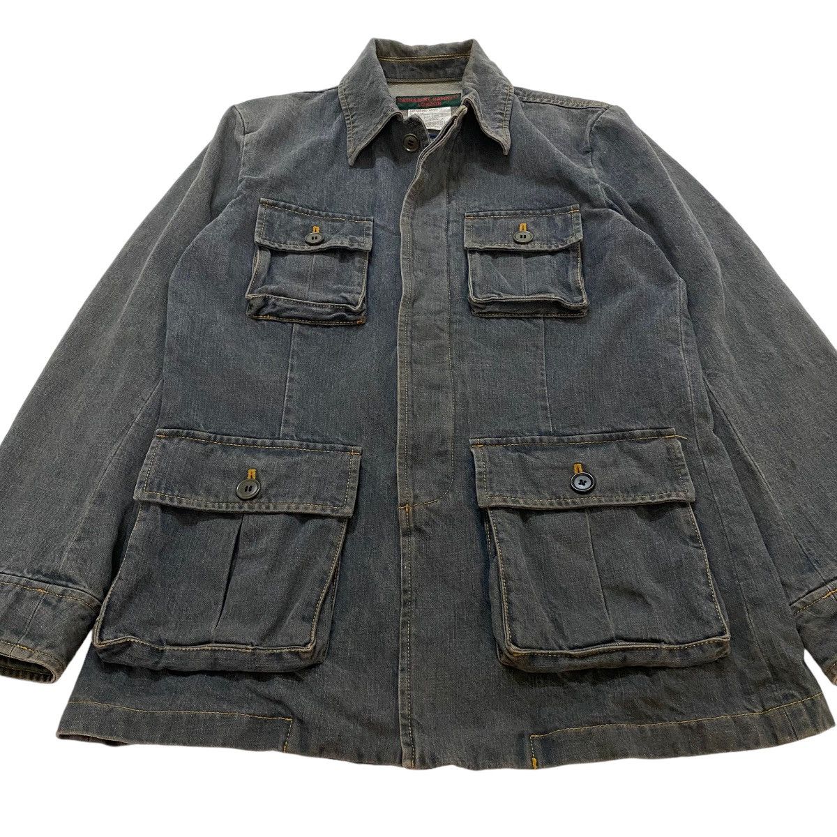Vintage ⚡️Katharine Hamnett London four pocket denim style jacket Size US M / EU 48-50 / 2 - 3 Thumbnail