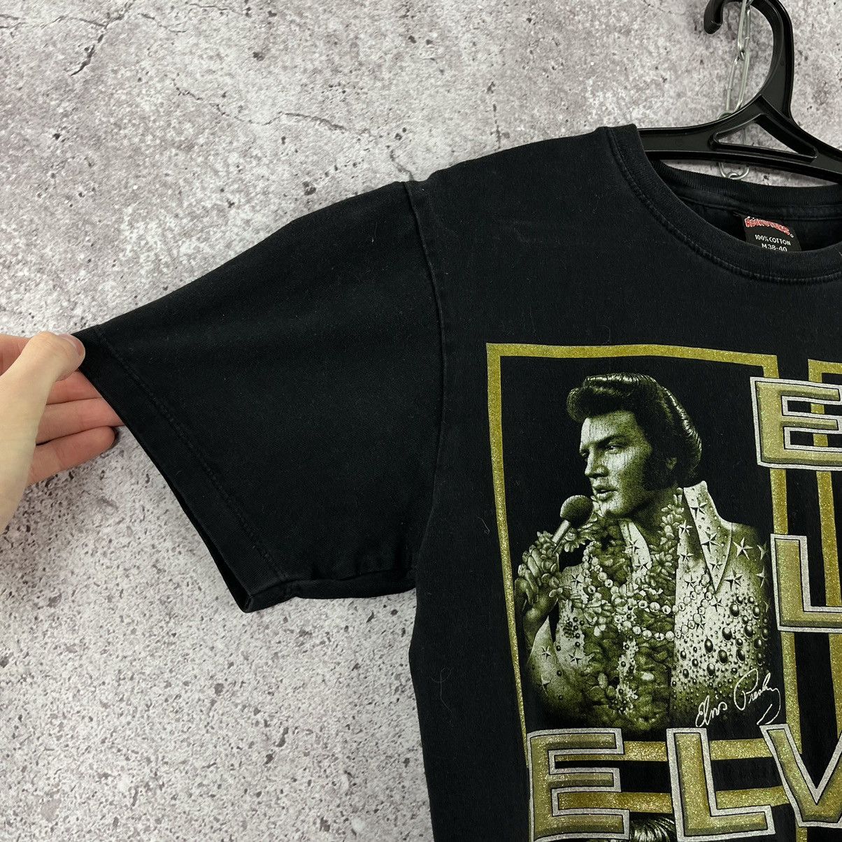 Band Tees Elvis Presley T-Shirt Glamour Double Big Logo Rock Tee Sz M Size US M / EU 48-50 / 2 - 4 Thumbnail