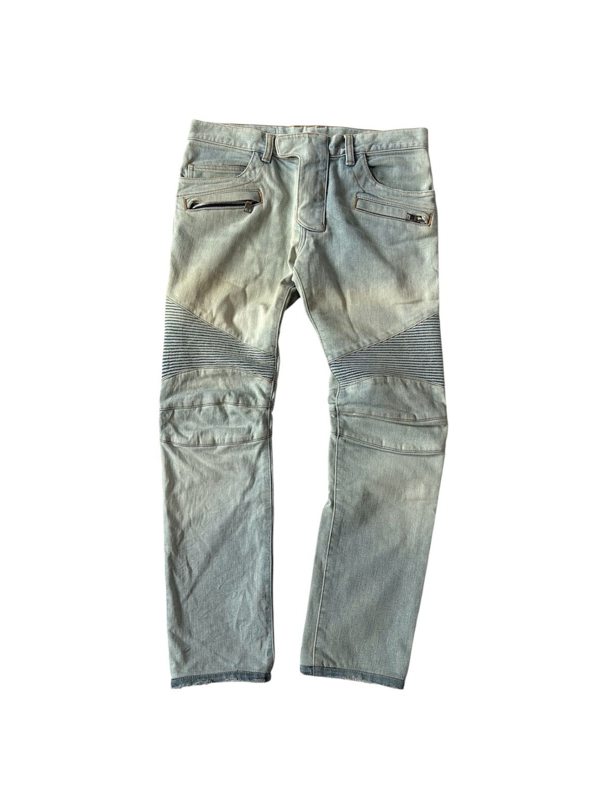 Balmain Balmain Biker Jean 30 Size US 30 / EU 46 - 1 Thumbnail