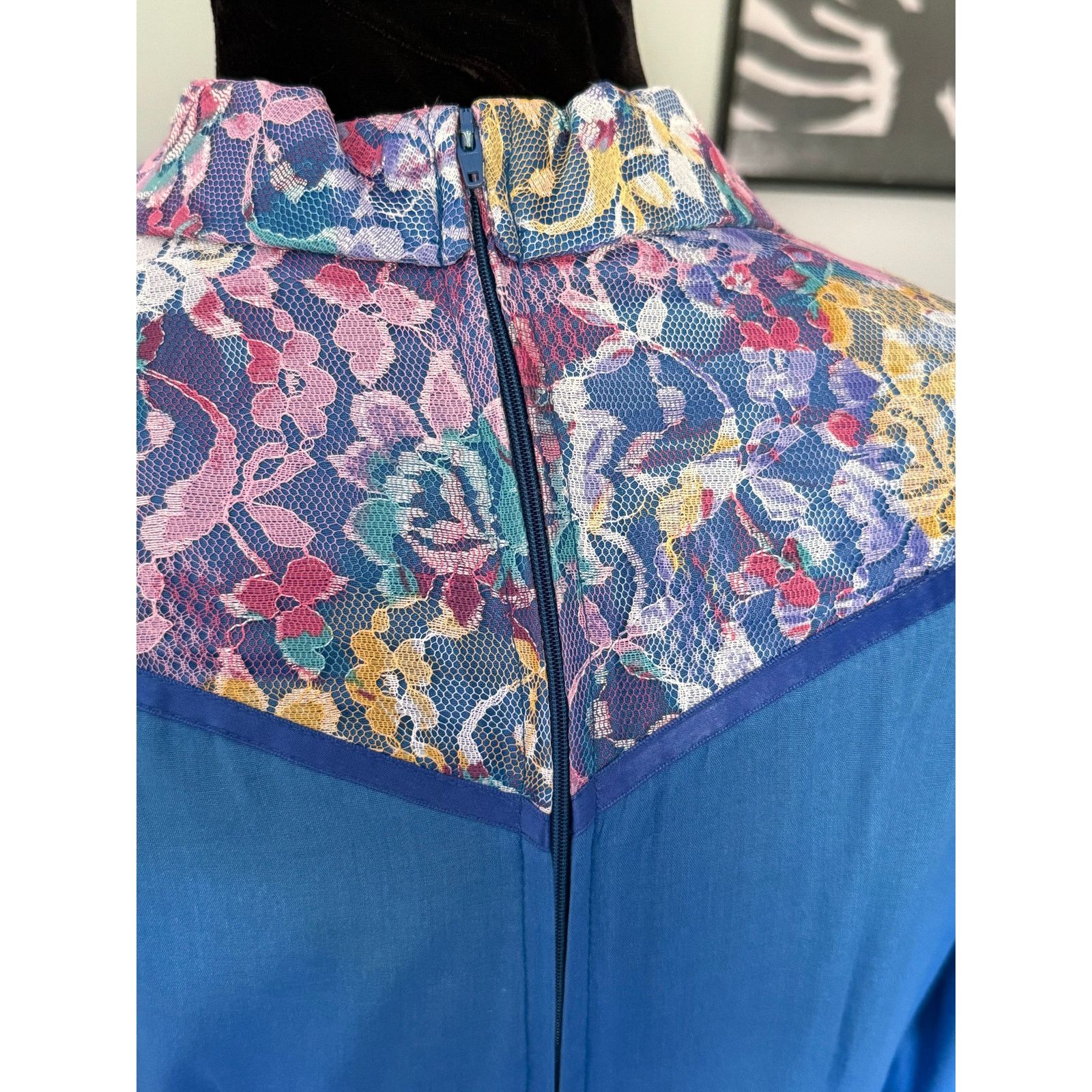 Vintage Vintage 60’s Jeri Bee Blue Purple Square Dancing Dress Med L Size M / US 6-8 / IT 42-44 - 7 Thumbnail