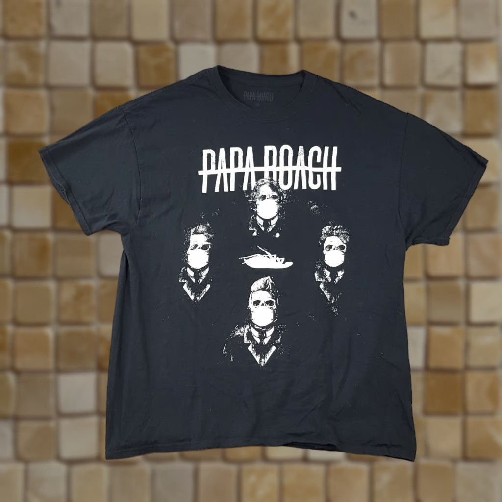 SOMET VINTAGE Papa Roach I Need Some Space Tour T-Shirt Men's XL Black Retro Rock 90s Y2K Size US XL / EU 56 / 4 - 1 Thumbnail