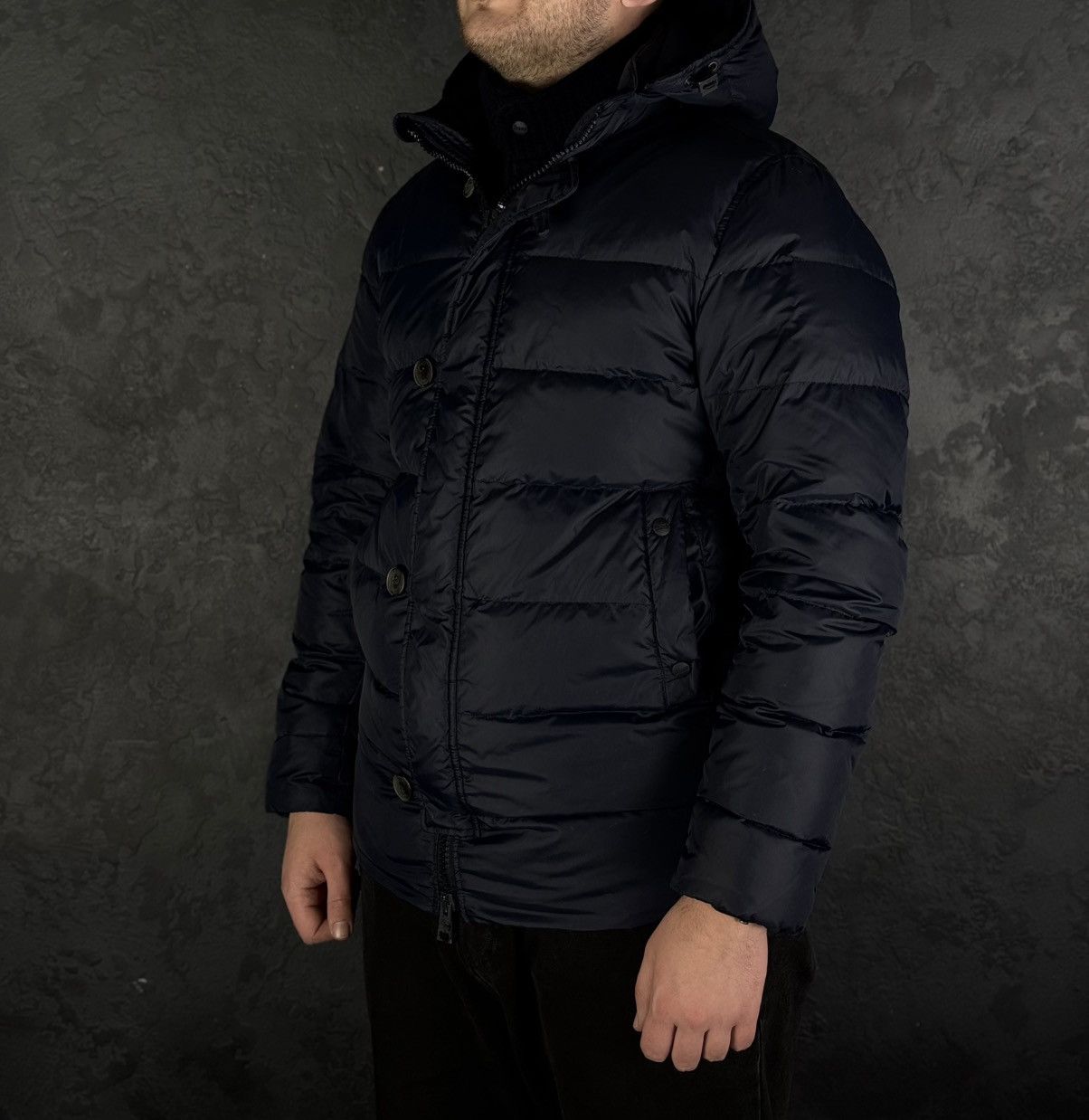 Herno HERNO Mens Polar-Tech Jacket Down Puffer Dark Blue 50 Size US M / EU 48-50 / 2 - 3 Thumbnail