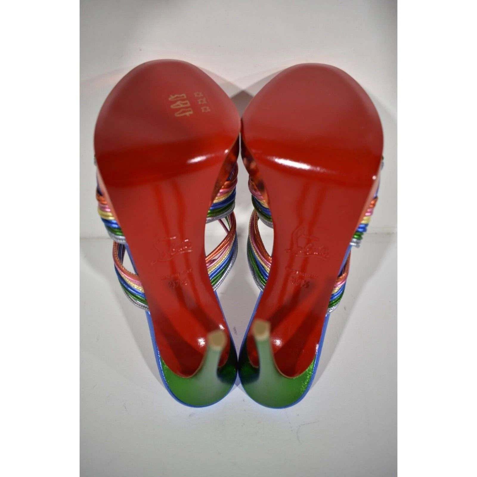 Christian Louboutin Multitaski Alta 120 Multi Backless Sandal Heel Pump 37.5 Size US 7.5 / IT 37.5 - 12 Thumbnail