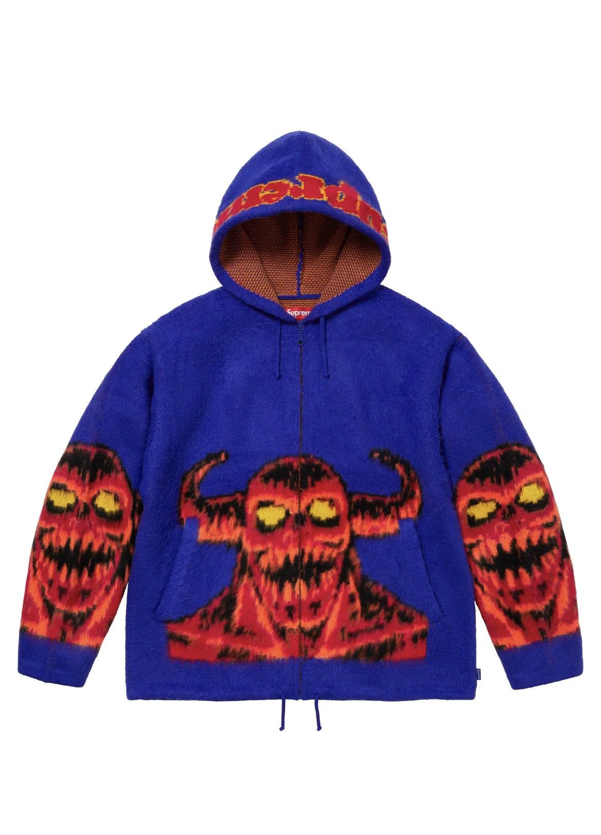 Zip Up Supreme Hoodie Skull Supreme Skulls Zip Up Hooded