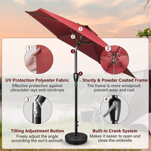 Designer × Homemade Simple Deluxe 7.5' Patio Outdoor Table Market Yard Umbrella Size US L / EU 52-54 / 3 - 4 Thumbnail