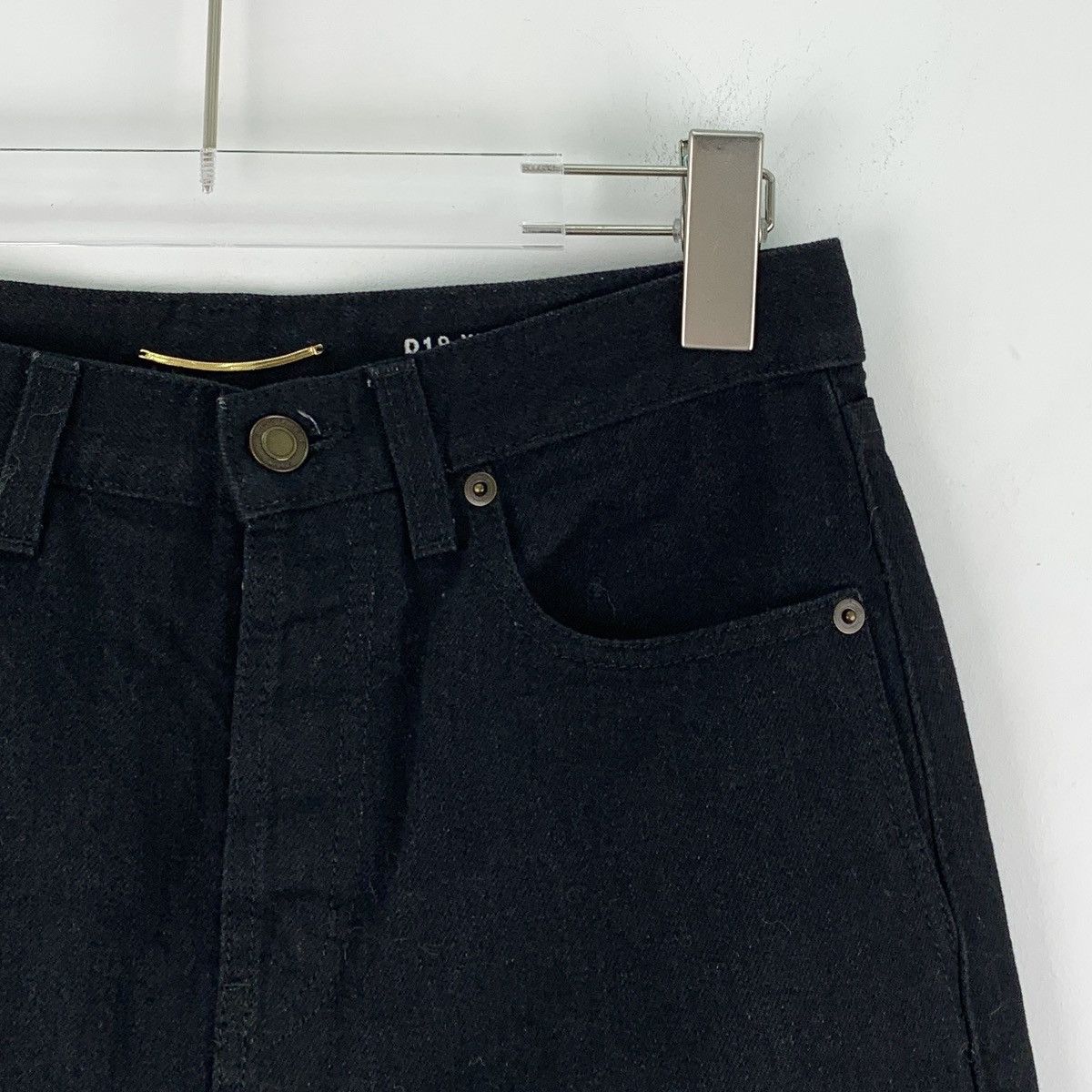 Saint Laurent Paris Saint Laurent Black Cotton Casual Pants K26WX Size 27" / US 4 / IT 40 - 3 Thumbnail