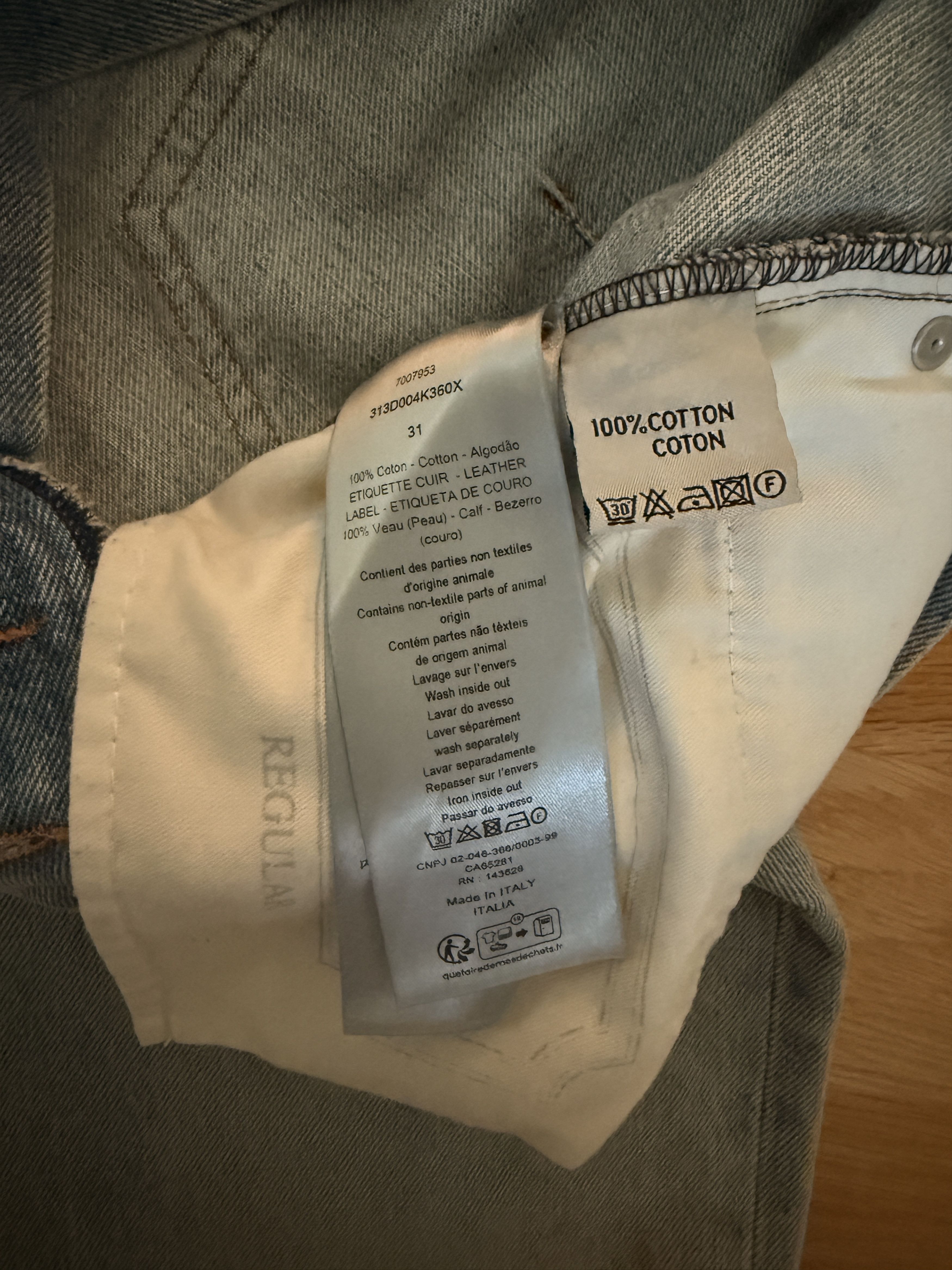 Dior Dior Long Regular Jeans – Light Blue – Size 31 Size US 31 - 5 Thumbnail
