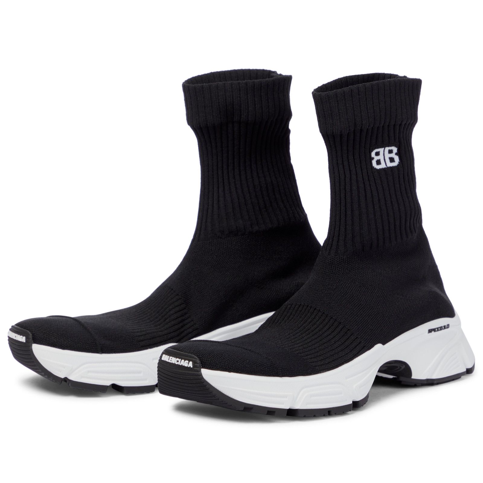 Balenciaga Balenciaga Speed 3.0 Sock White Black High Top Sneakers 41 Size US 11 / IT 41 - 8 Thumbnail