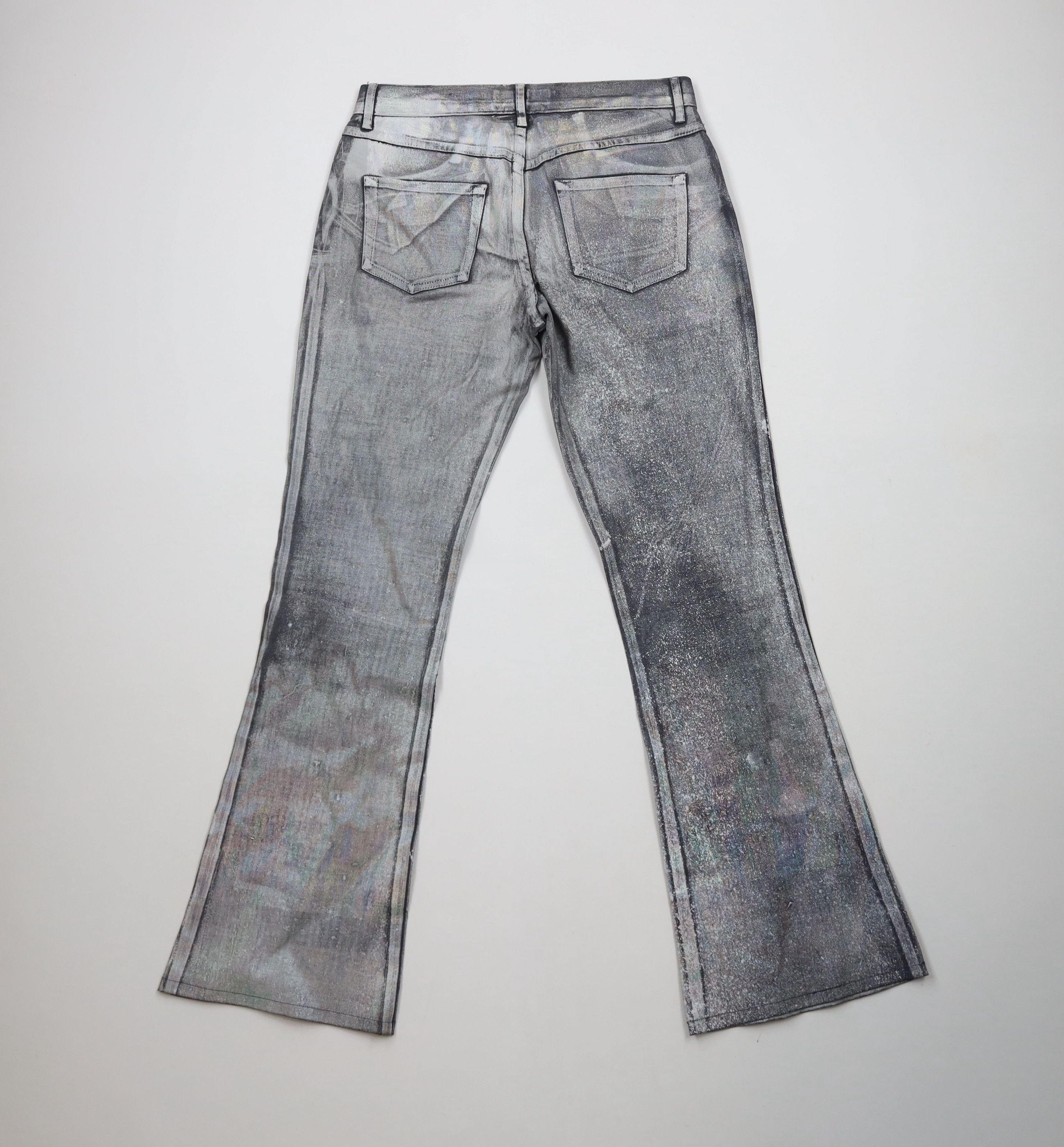 Vintage Vintage 90s Y2K Streetwear Babydoll Rainbow Metallic Jeans Size 28" / US 6 / IT 42 - 9 Thumbnail