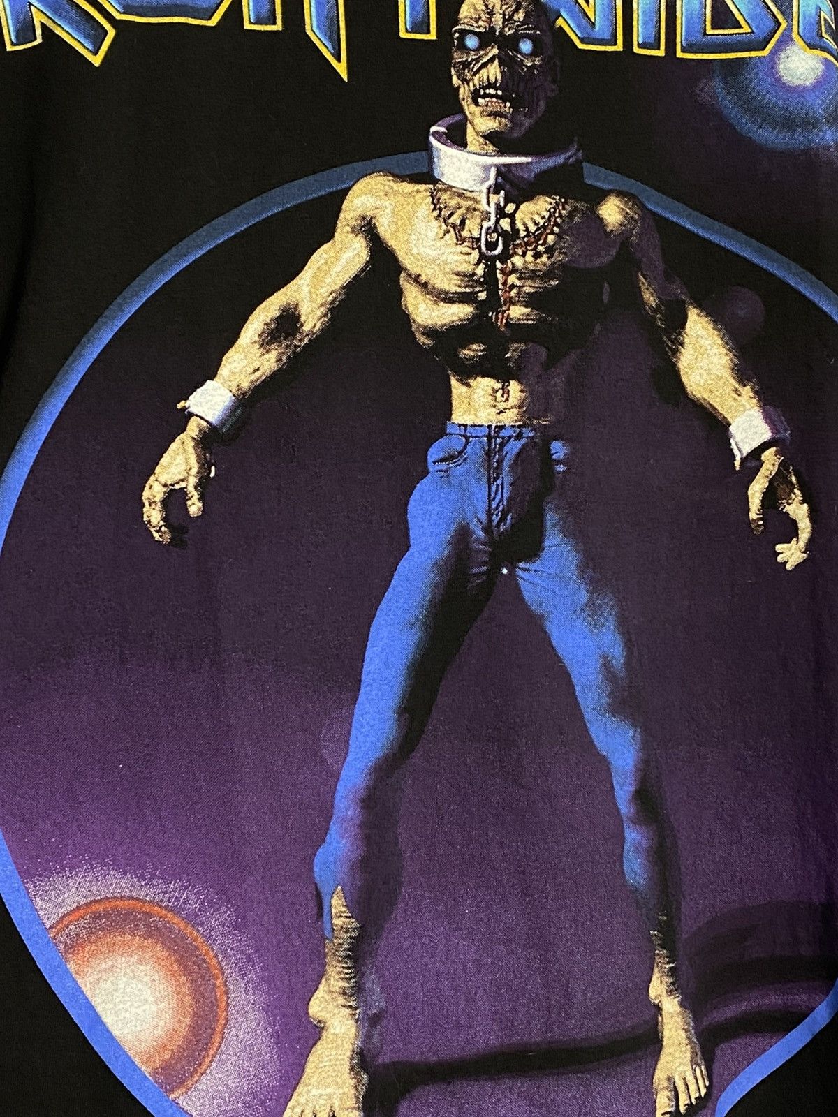 Band Tees Vintage 1999 Iron Maiden Ed Hunter Tour Metal T-shirt Size US L / EU 52-54 / 3 - 7 Thumbnail