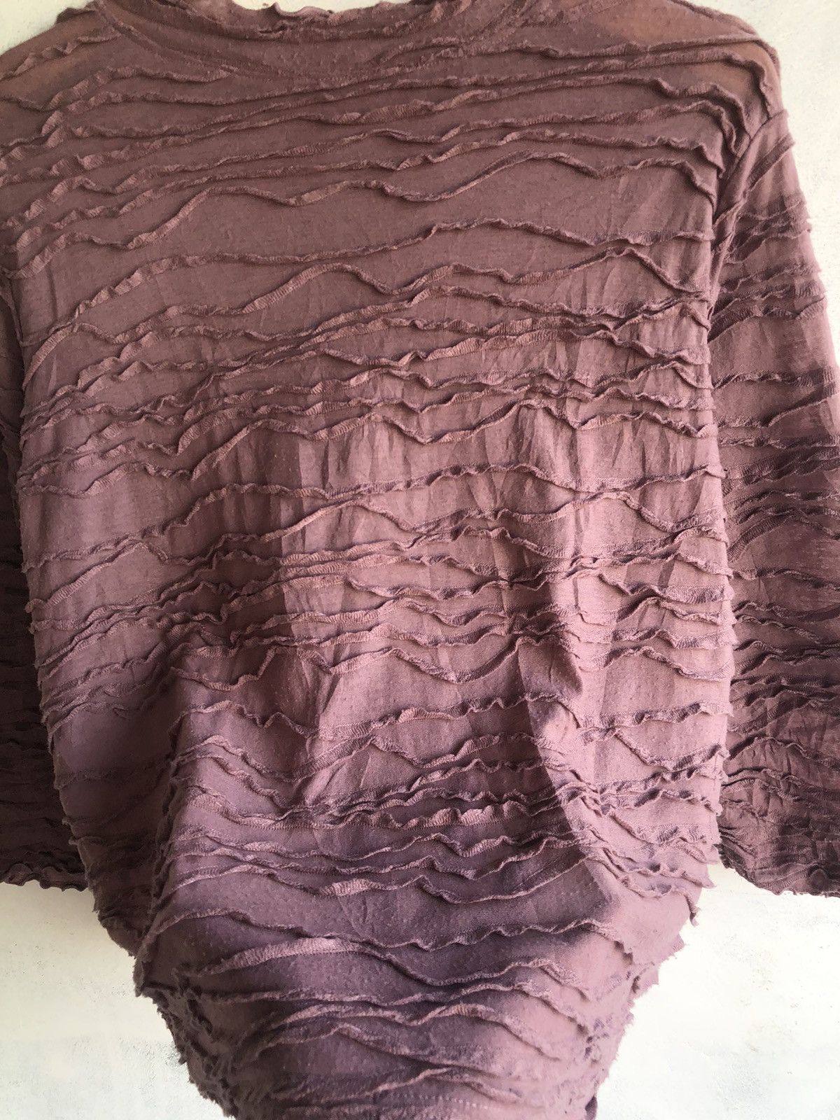 Yohji Yamamoto Japanese Pleates Distressed LongSleeve Issey Style Size L / US 10 / IT 46 - 5 Thumbnail
