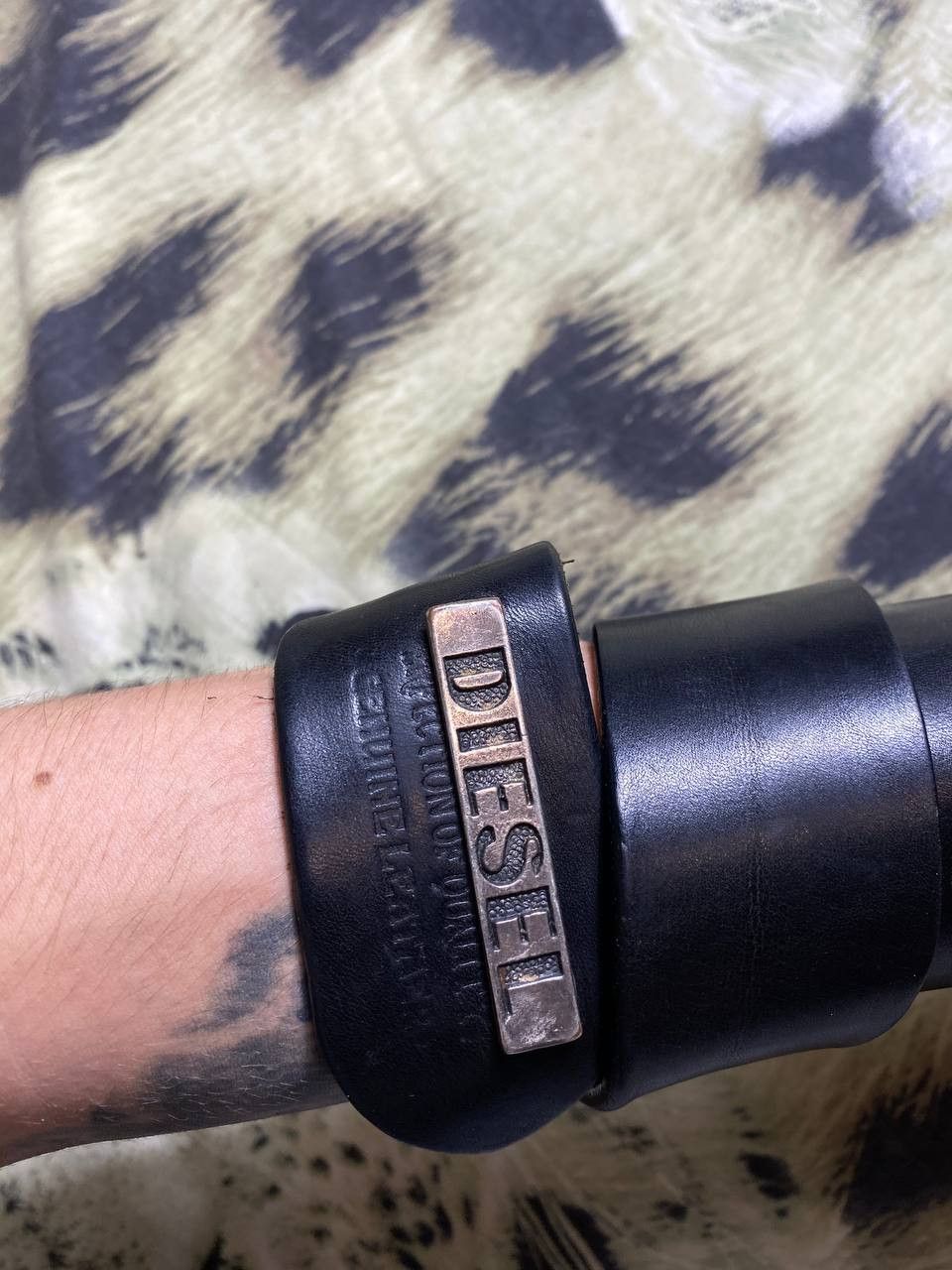 Diesel × Japanese Brand × Vintage Leather Belt Diesel Y2K Size ONE SIZE - 11 Thumbnail