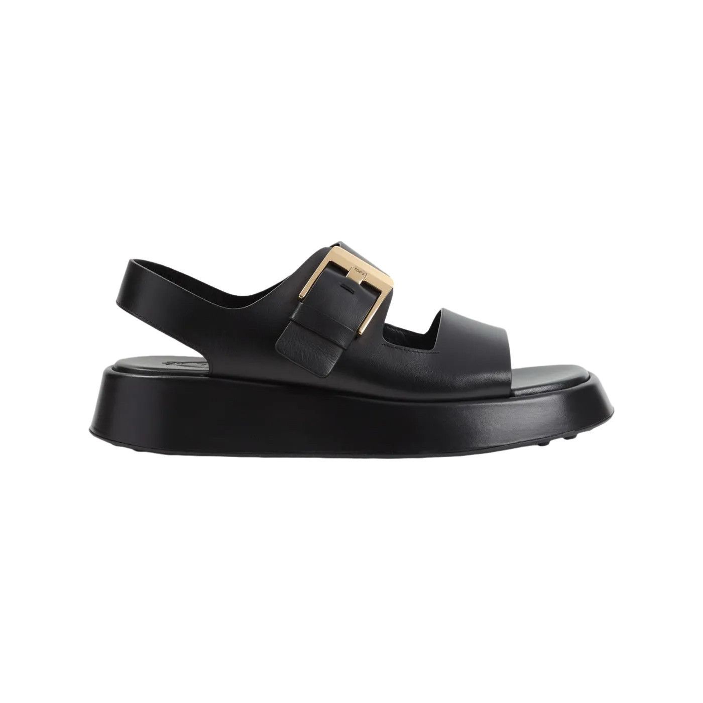 TOD'S Black Leather Sandals New And Authentic (Women's size: