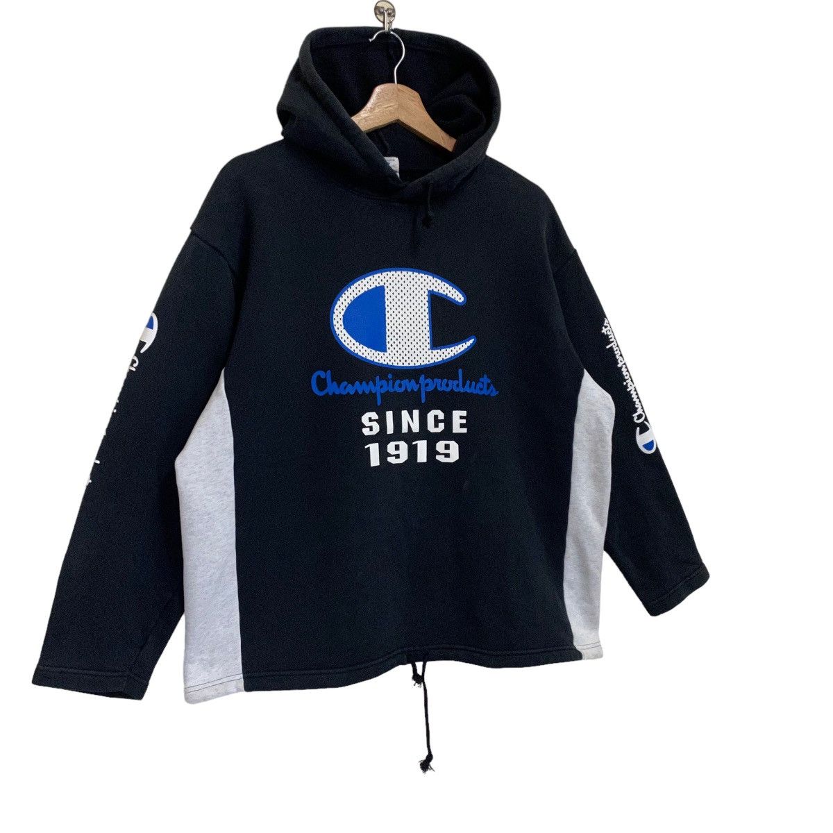 Champion × Japanese Brand × Vintage Vintage Championproduct Big Logo Pullover Hoodie Size US M / EU 48-50 / 2 - 2 Thumbnail