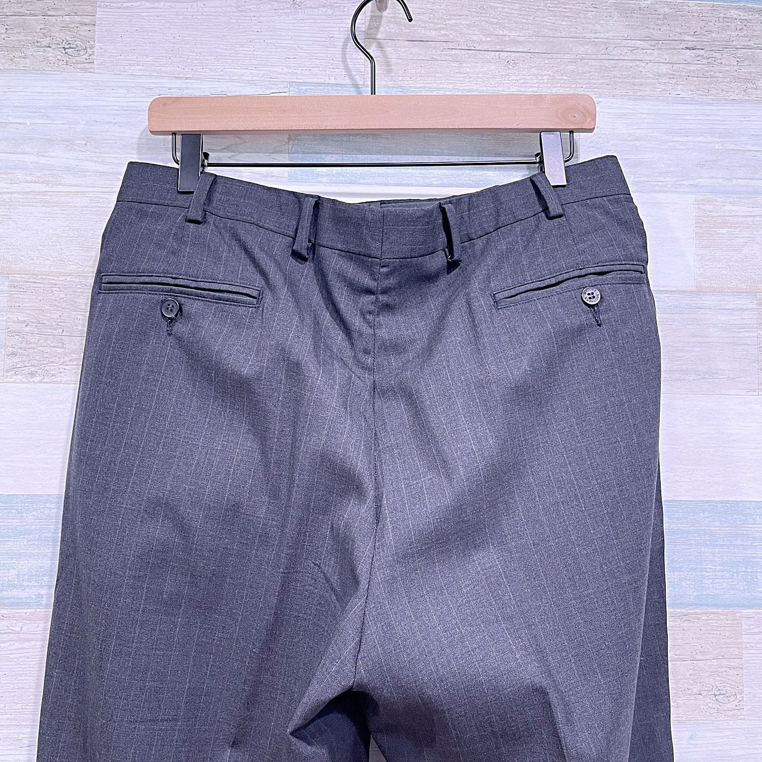 Brooks Brothers Brooks Brothers Brooksease Wool Suit Gray Stripe Mens 42R Size 42R - 12 Thumbnail