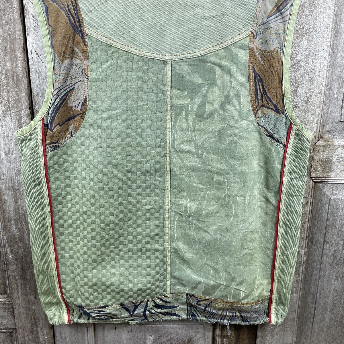 Japanese Brand × Vintage Vintage Japanese Brand Patchwork Button Up Vests Size US M / EU 48-50 / 2 - 11 Thumbnail