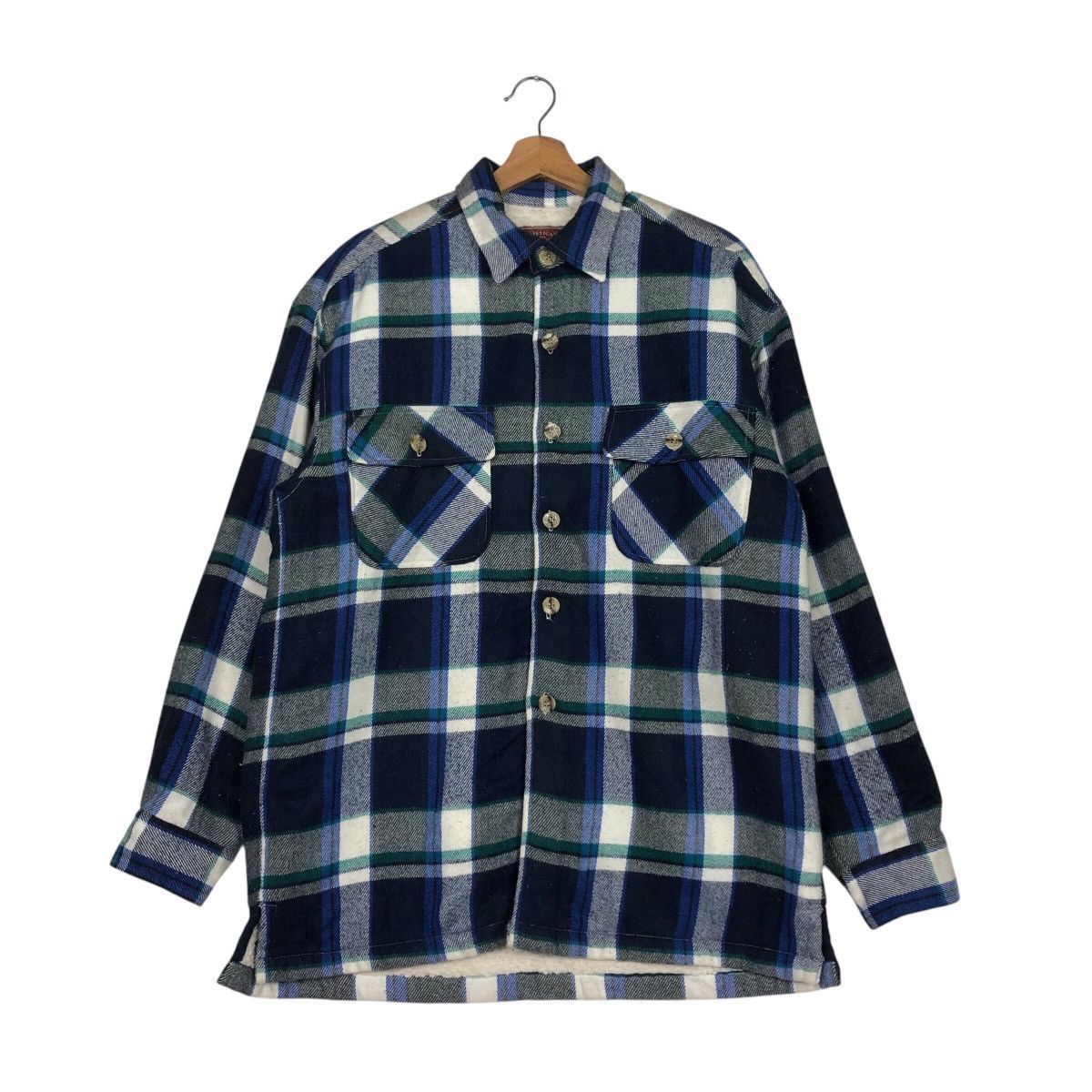 Japanese Brand × Vintage 📌Vintage Chore Tartan Blanket Sophisticated Issey Miyake Size US L / EU 52-54 / 3 - 2 Thumbnail