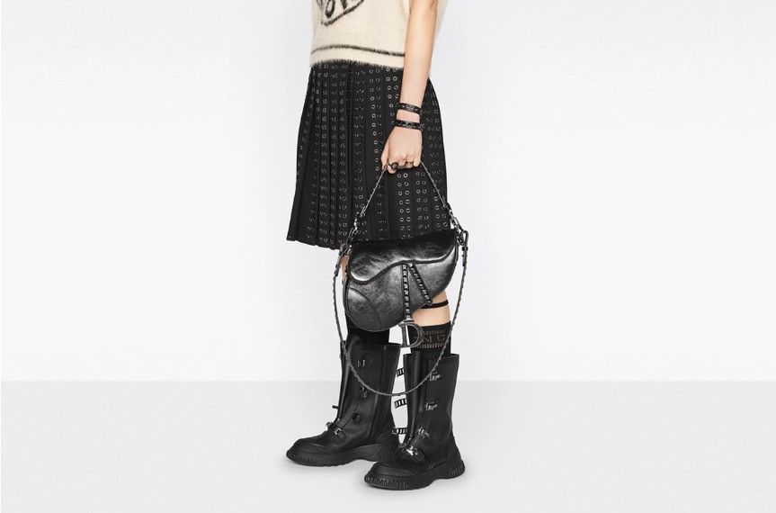 Dior o1w1db10125 Size: OS / Saddle Bag with Strap in Black Size ONE SIZE - 9 Thumbnail