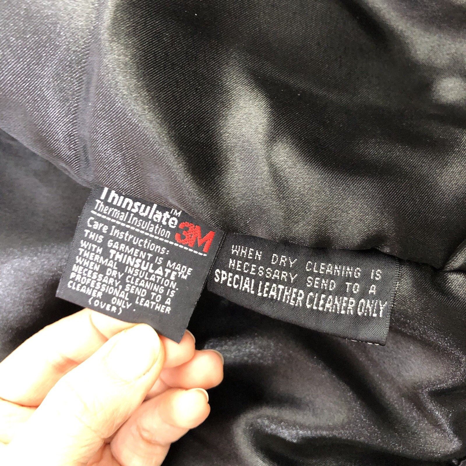 Wilson Wilsons 80s Women Black Leather Coat Jacket Sz L Insulated Size L / US 10 / IT 46 - 13 Thumbnail