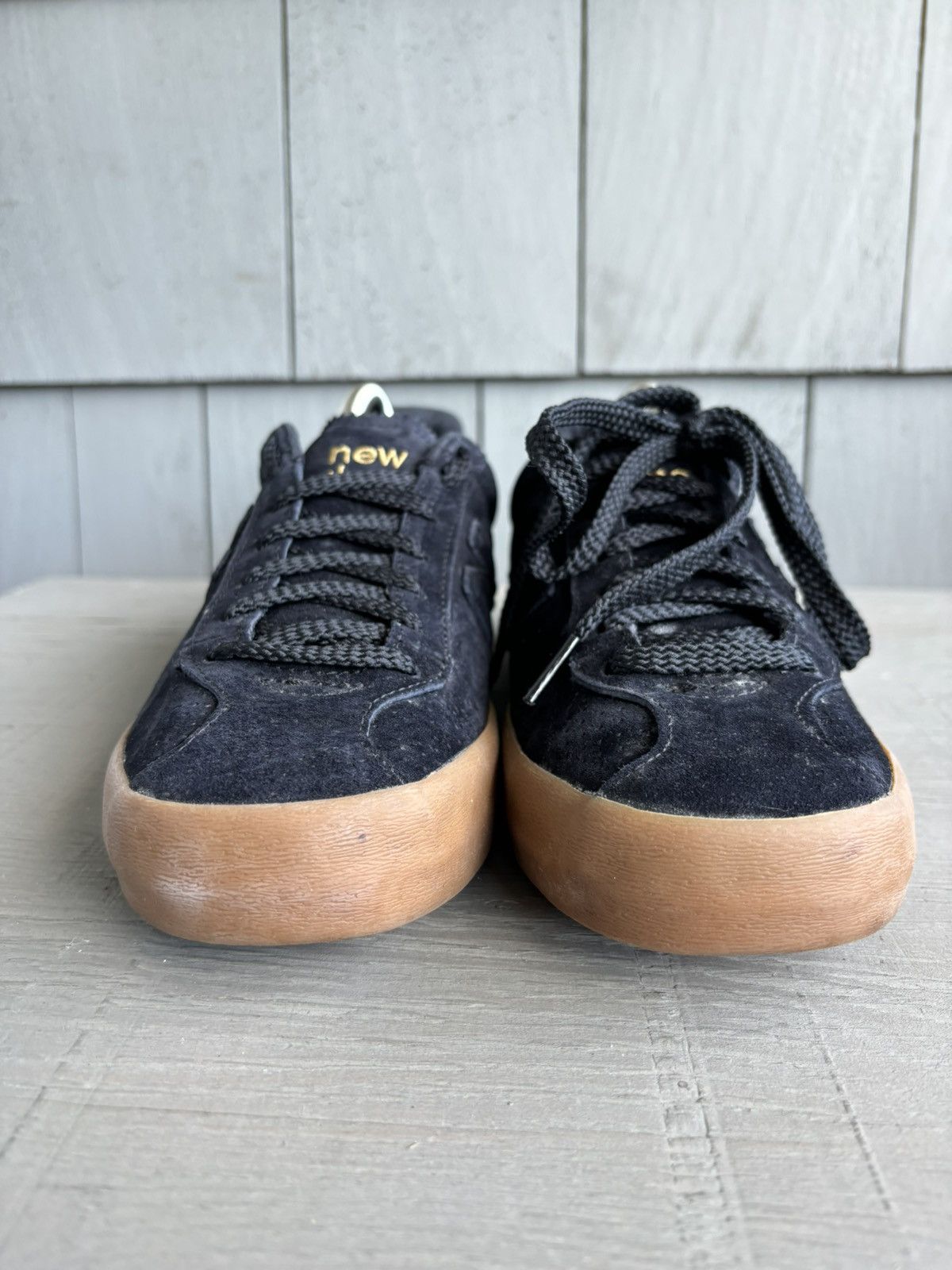 New Balance New Balance Tempus Black Gum Sole Black Suede Mens 8 Cap Toe Size US 8 / EU 41 - 5 Thumbnail