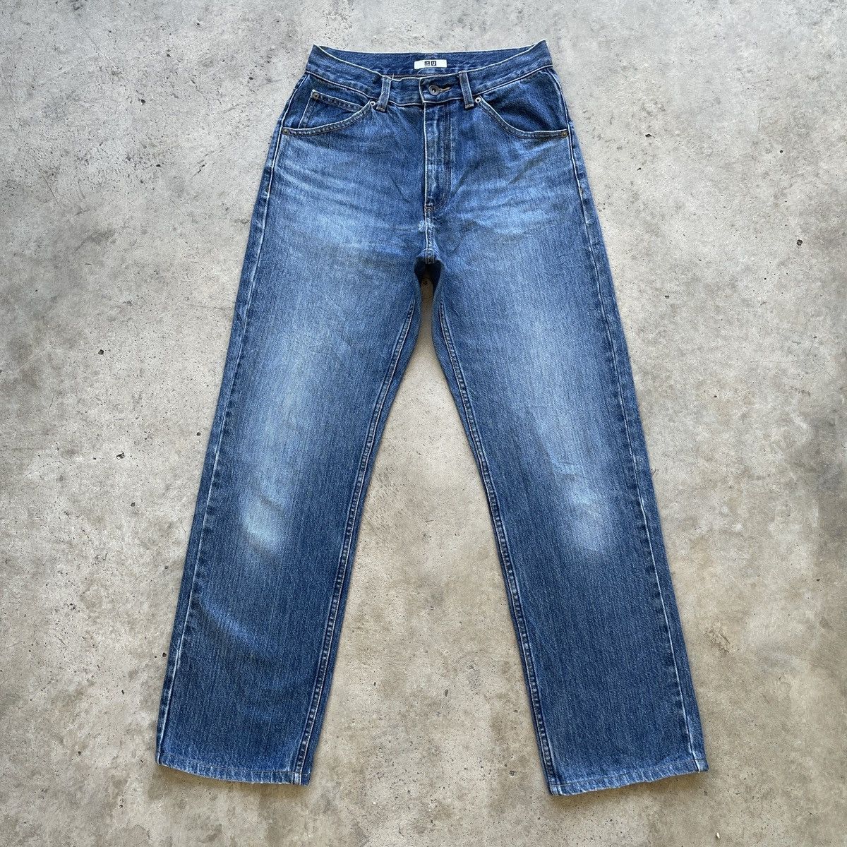 Japanese Brand W28💥 Vintage Japanese Uniqlo x U Faded Denim Pants Jeans Size US 28 / EU 44 - 1 Thumbnail