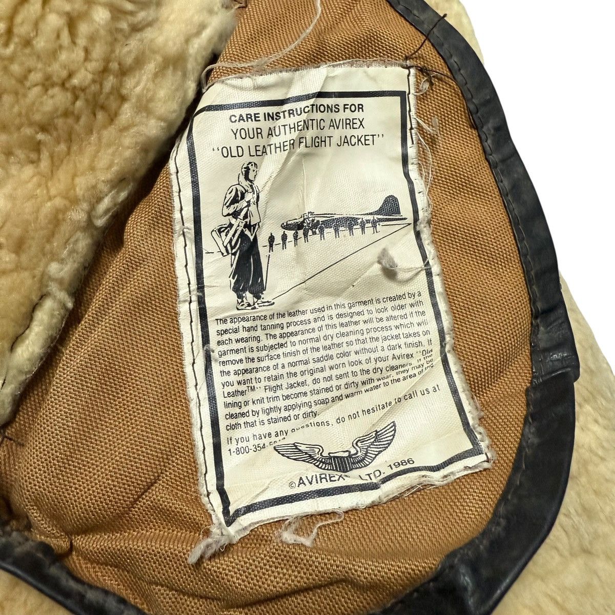 Avirex Vintage 80s Avirex Scovill Zipper Sheepskin Mouton B3 Jacket Size US S / EU 44-46 / 1 - 9 Thumbnail