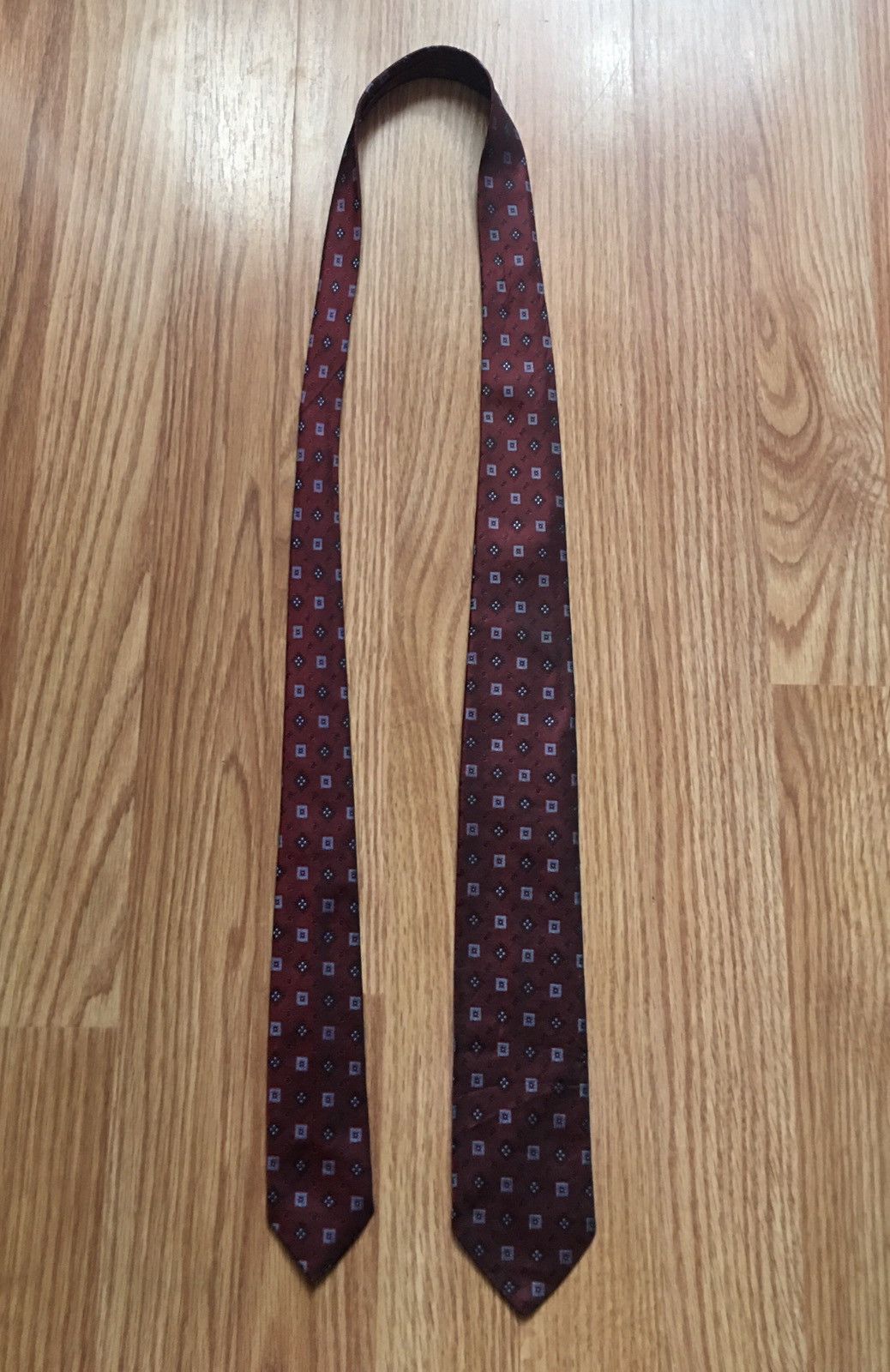 Battistoni × Vintage G. Battistoni Vintage Elegant Geometric Silk Mens Tie Size ONE SIZE - 6 Thumbnail