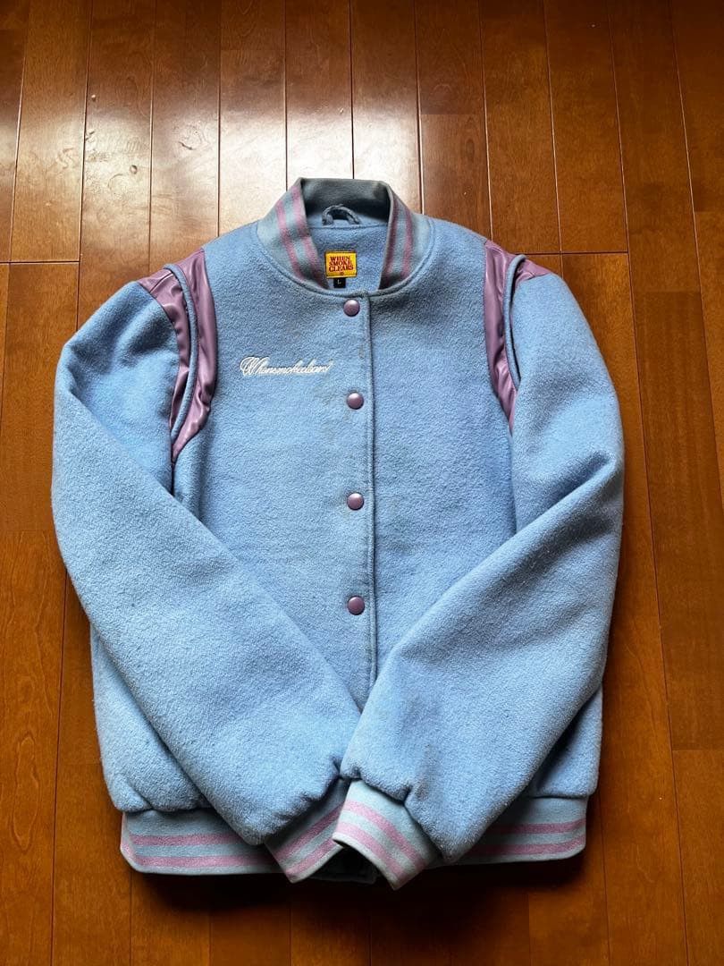 Whensmokeclears Handmade Leather + Felt Bomber Jacket (WhenSmokeClears) Size US XL / EU 56 / 4 - 7 Thumbnail