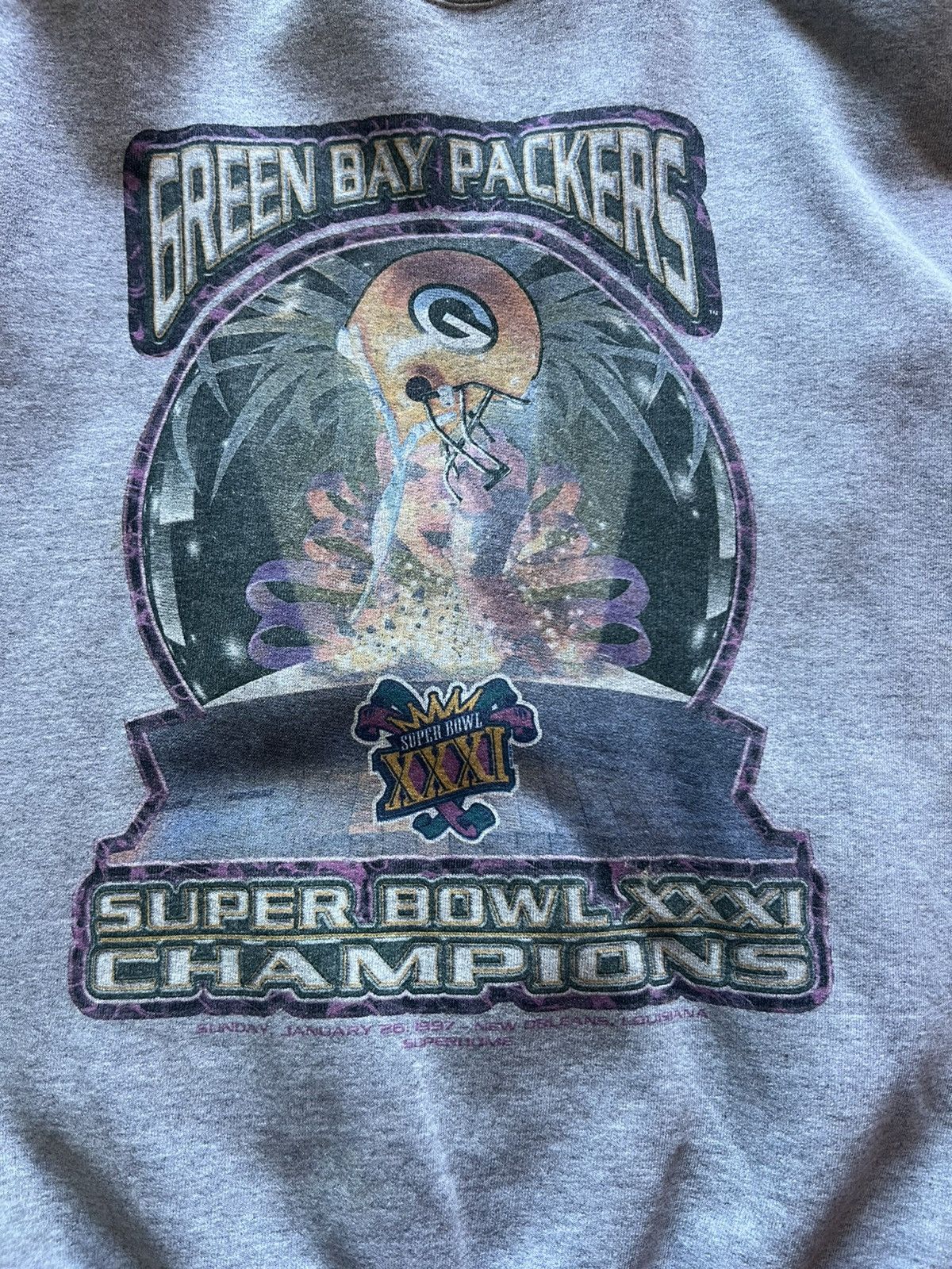 Starter Green Bay Packers SB XXXI Champions Crewneck 1997 Large Size US L / EU 52-54 / 3 - 5 Thumbnail