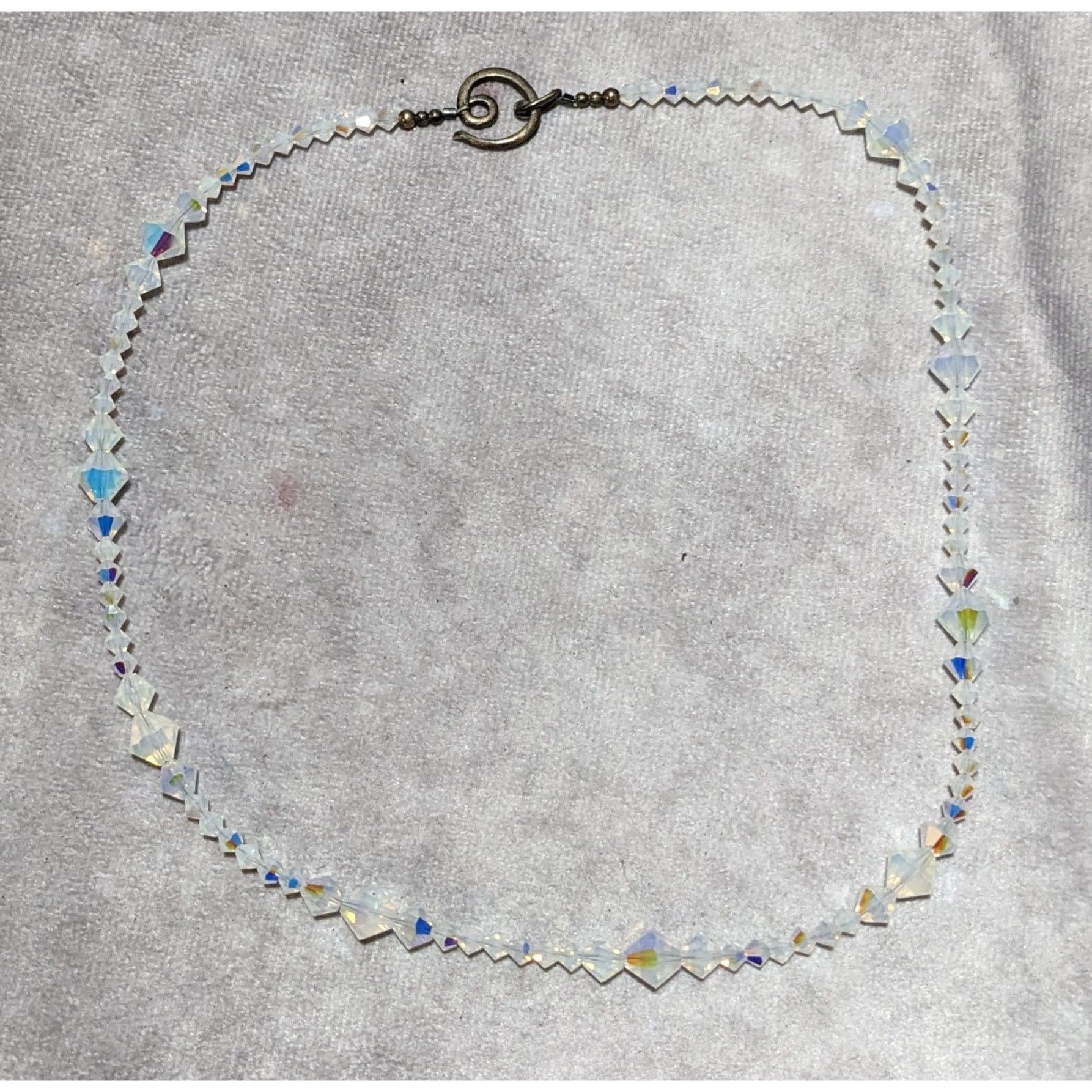 Other Whimsical Sterling Aurora Borealis Glass Necklace Size ONE SIZE - 10 Thumbnail
