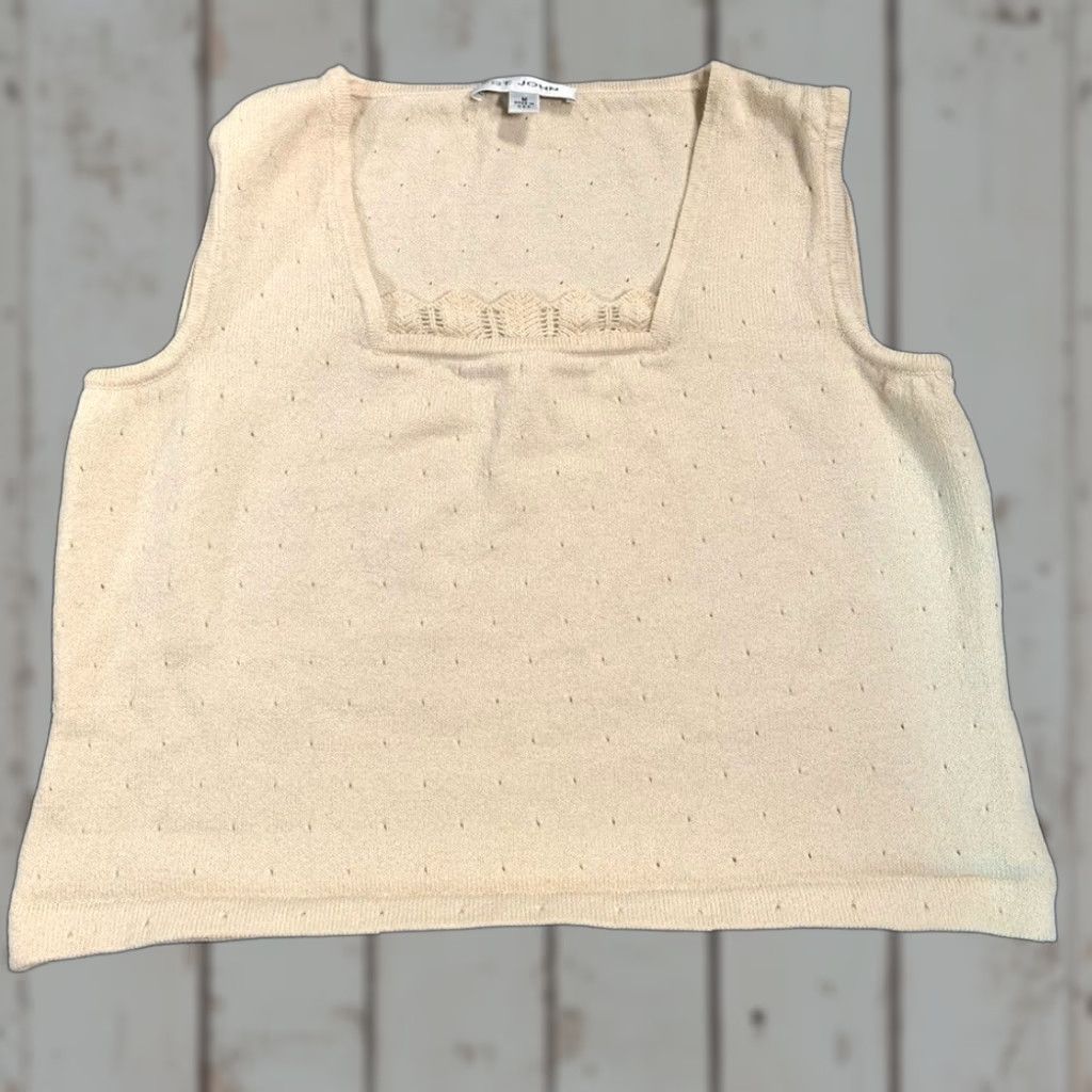 St. John **St. John Cream Women's Tank Top** User: St. John Cream Women's Tank Top Size M / US 6-8 / IT 42-44 - 1 Thumbnail