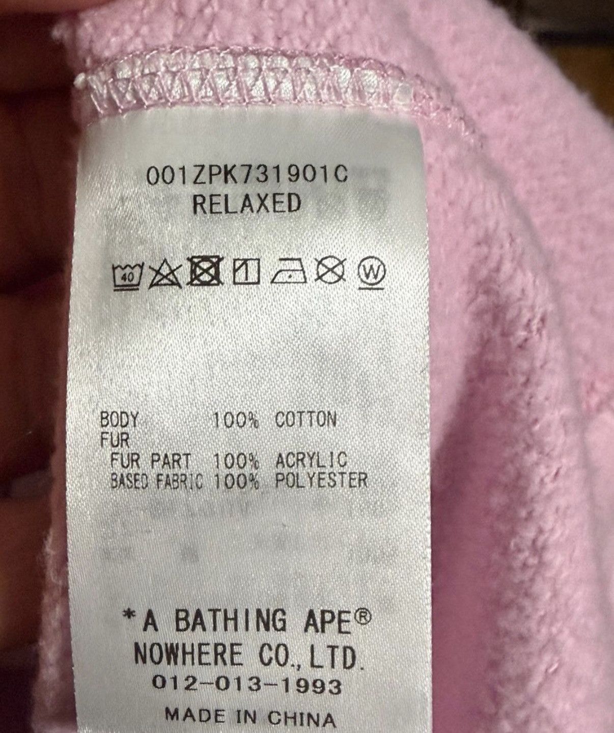 Bape BAPE® X DON TOLIVER FAUX FUR SHARK ZIP HOODIE PINK SIZE XL Size US XL / EU 56 / 4 - 11 Thumbnail