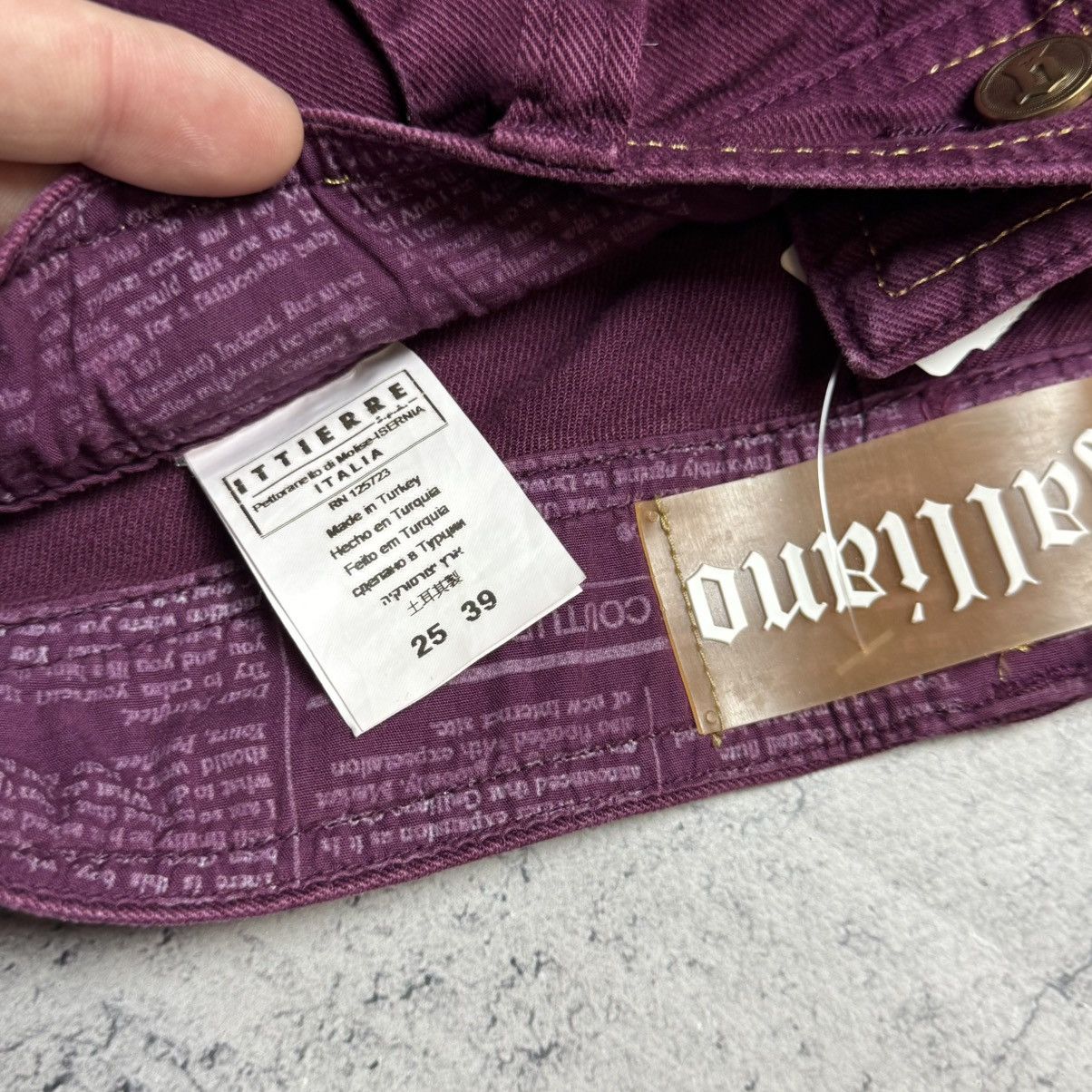 John Galliano NEW Galliano Y2K 00s Mini Shorts Size 25" / US 0 / IT 36 - 7 Thumbnail