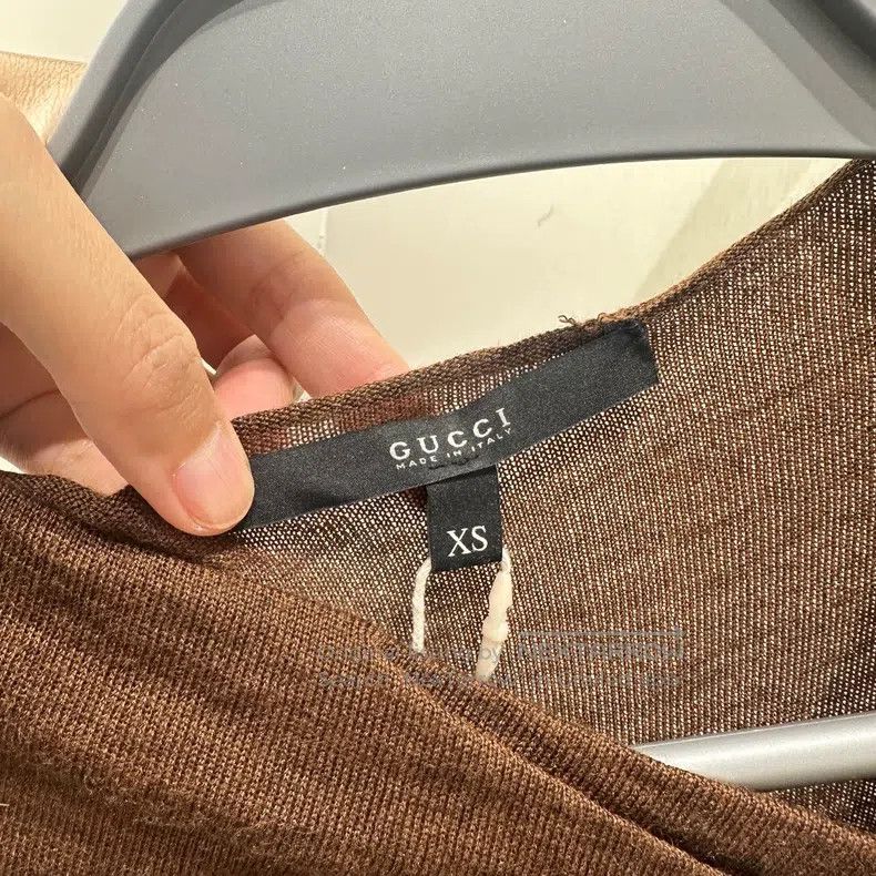 Gucci Gucci Slanted collar wool silk blend sweater Size XS / US 0-2 / IT 36-38 - 3 Thumbnail