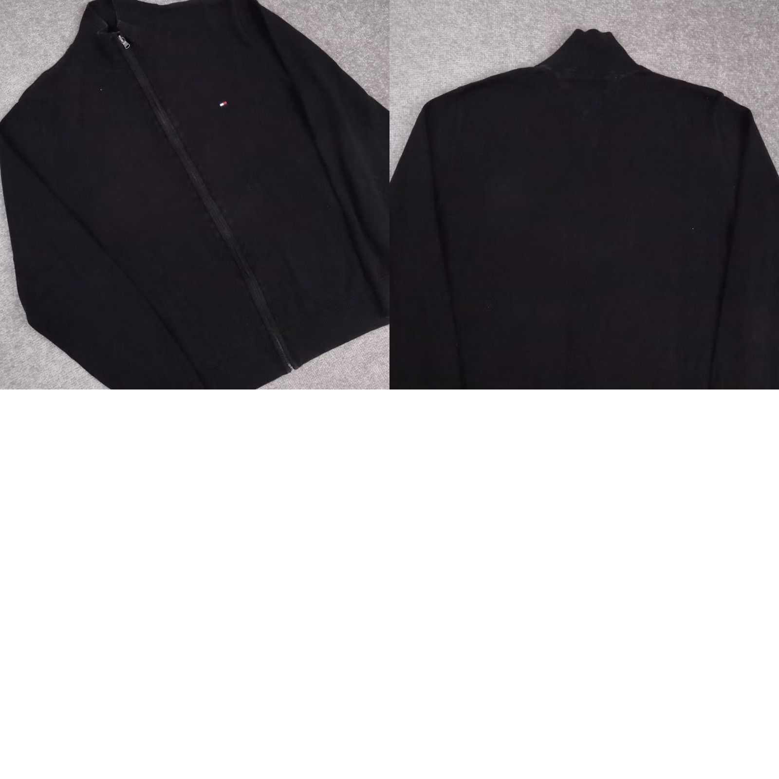 Tommy Hilfiger Tommy Hilfiger Sweater Collared Black Long Sleeve Knit Medium Flag Logo Mens Size US M / EU 48-50 / 2 - 8 Thumbnail