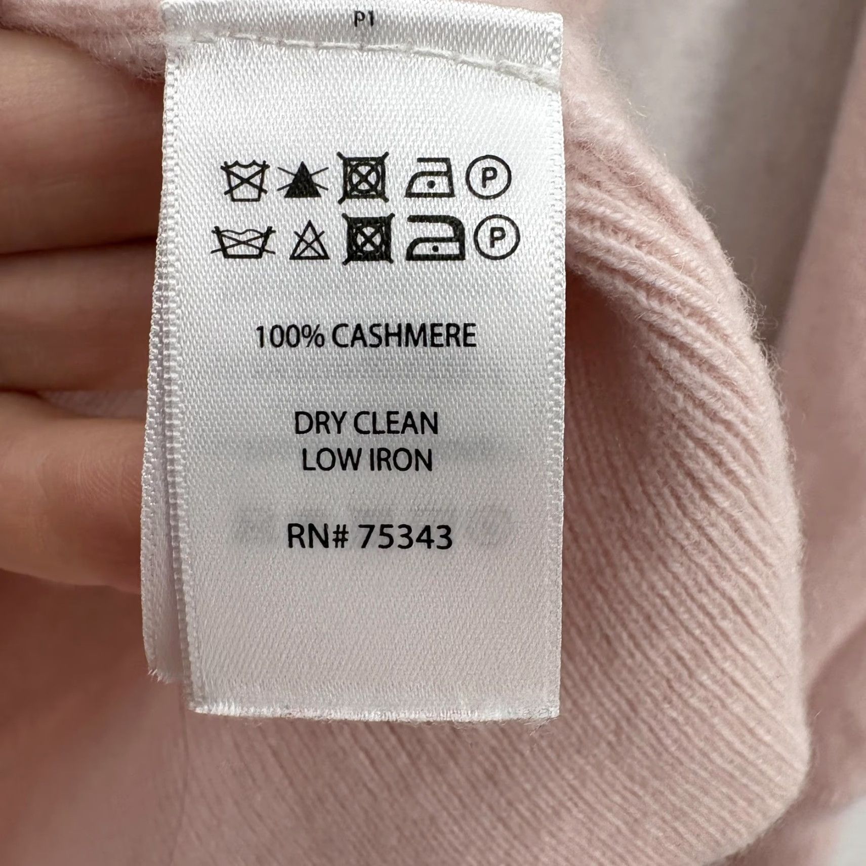 Nanette Lepore Nanette Lepore Sweater Womens Large Pink 100% Cashmere Mock Neck Ruffle Cuff Knit Pullover Casual Winter Size L / US 10 / IT 46 - 5 Thumbnail