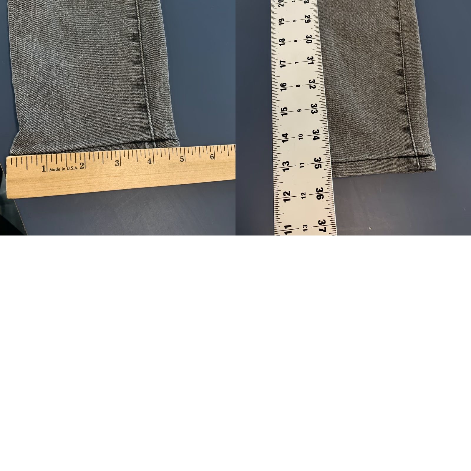 Everlane VINTAGE Everlane Mid Rise Skinny Jeans Size 27 Regular Gray Cotton Stretch Women 26x26 Size 27" / US 4 / IT 40 - 10 Thumbnail