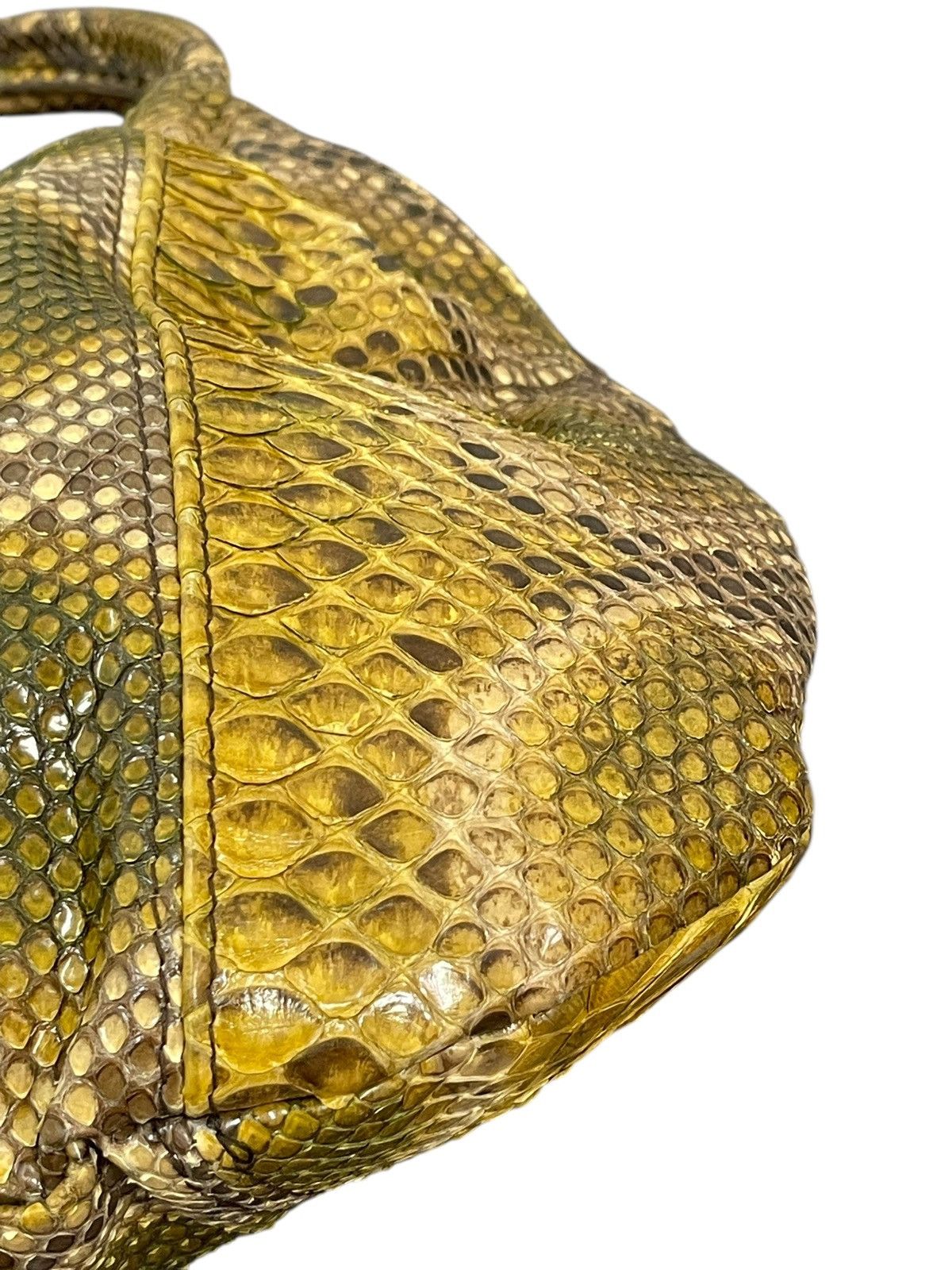 Genuine Leather Full Leather Python Elena Girardi Handmade Hobo Bag 2🟩2 Size ONE SIZE - 7 Thumbnail
