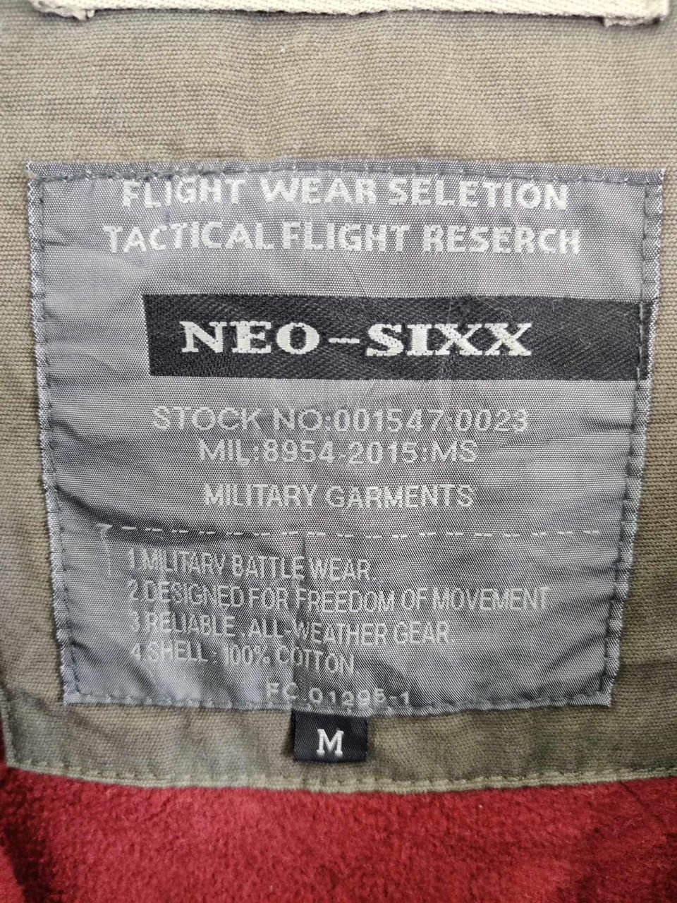 Vintage Vintage Neo Sixx Garment Flight Tactical Flight Parka Jacket Size US M / EU 48-50 / 2 - 14 Thumbnail