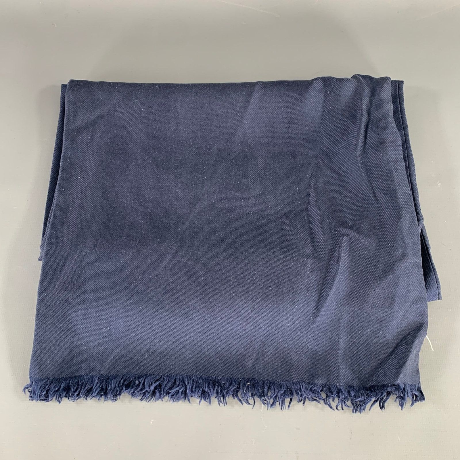Other NO BRAND Navy Silk Blend Scarves Size ONE SIZE - 2 Thumbnail