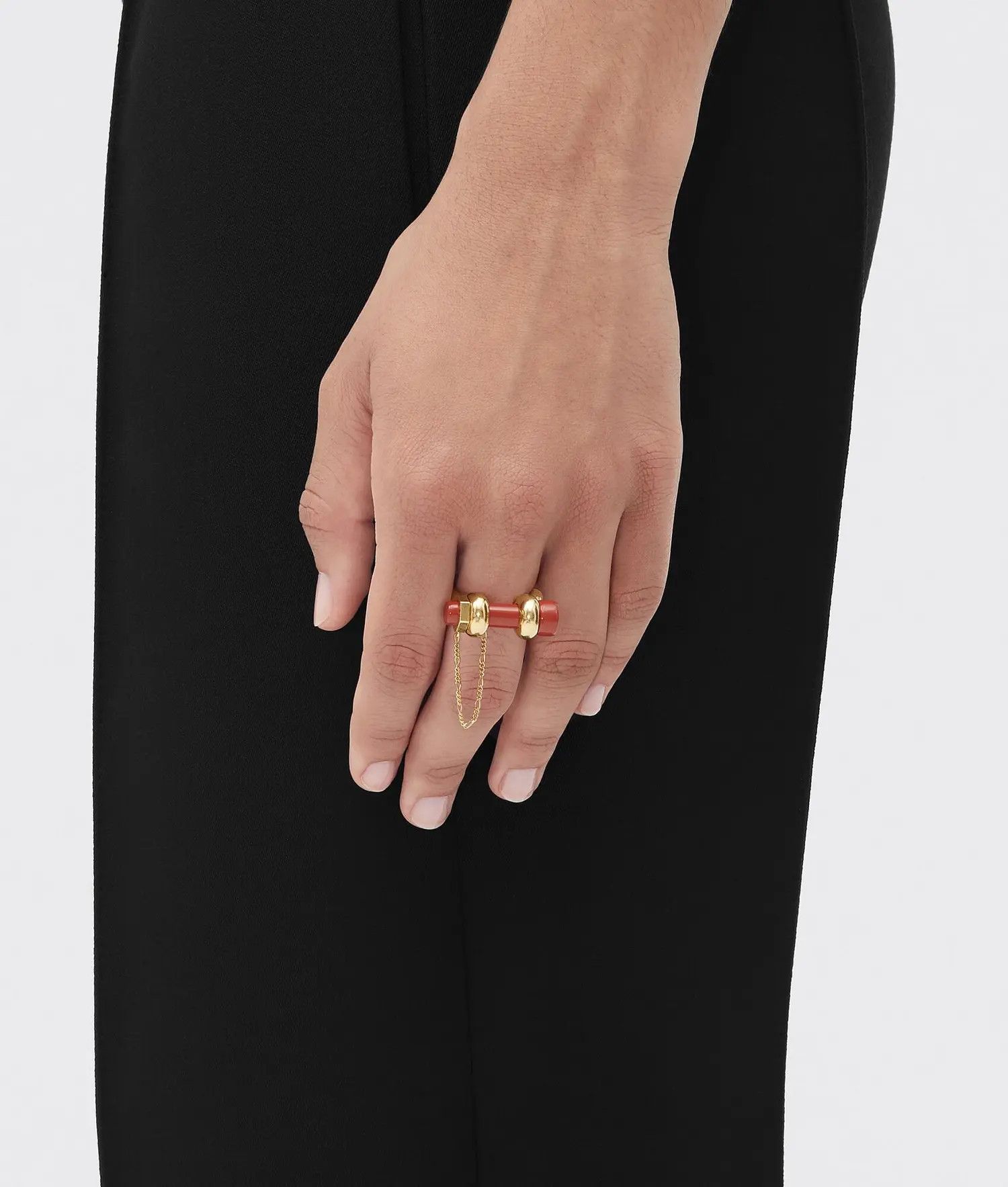 Bottega Veneta o1w1db10525 Size: 19 / Bolt Ring in Multicolor Size ONE SIZE - 2 Thumbnail