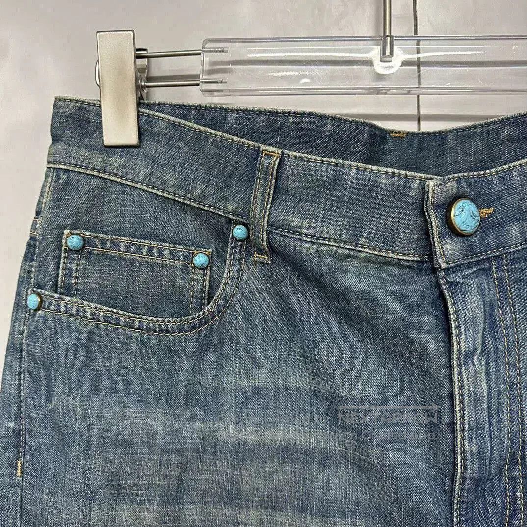 Louis Vuitton Louis Vuitton Vintage Flare Denim Pants 31. Size 31" - 3 Thumbnail
