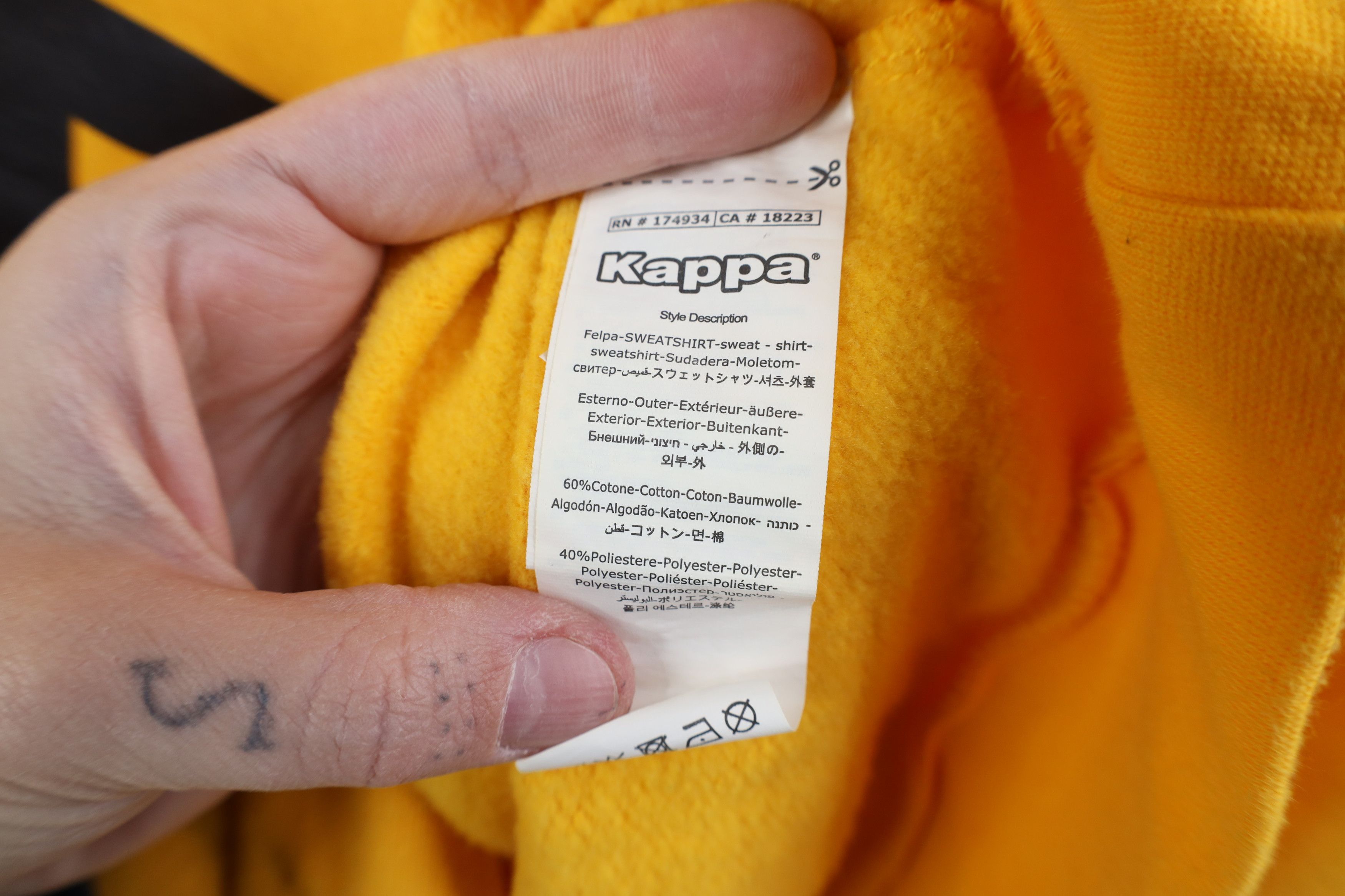 Kappa Vintage 90s Kappa Spell Out Taped Logo Soccer Hoodie Size US M / EU 48-50 / 2 - 12 Thumbnail