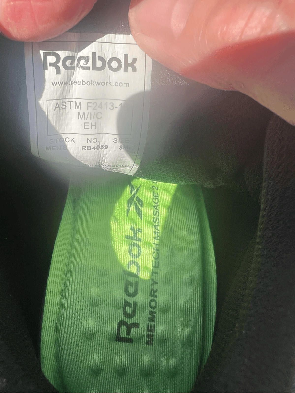 Reebok Reebok Men's Sublite Cushion Work Composite Toe Shoes 8 Size US 8 / EU 41 - 8 Thumbnail