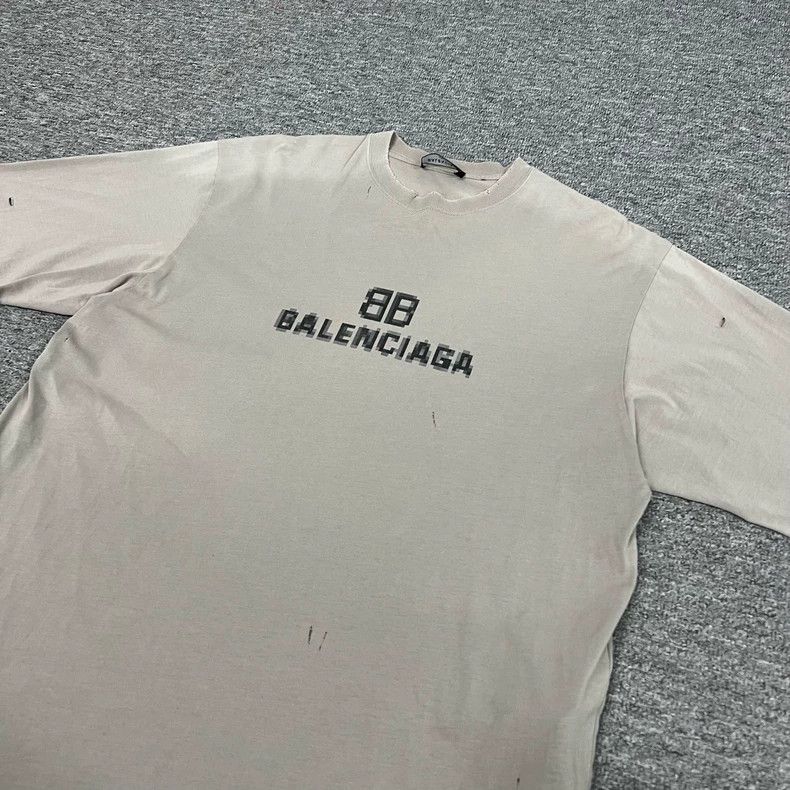 Balenciaga Balenciaga Mosaic double B printed short sleeve T-shirt Size US XXS / EU 40 - 3 Thumbnail
