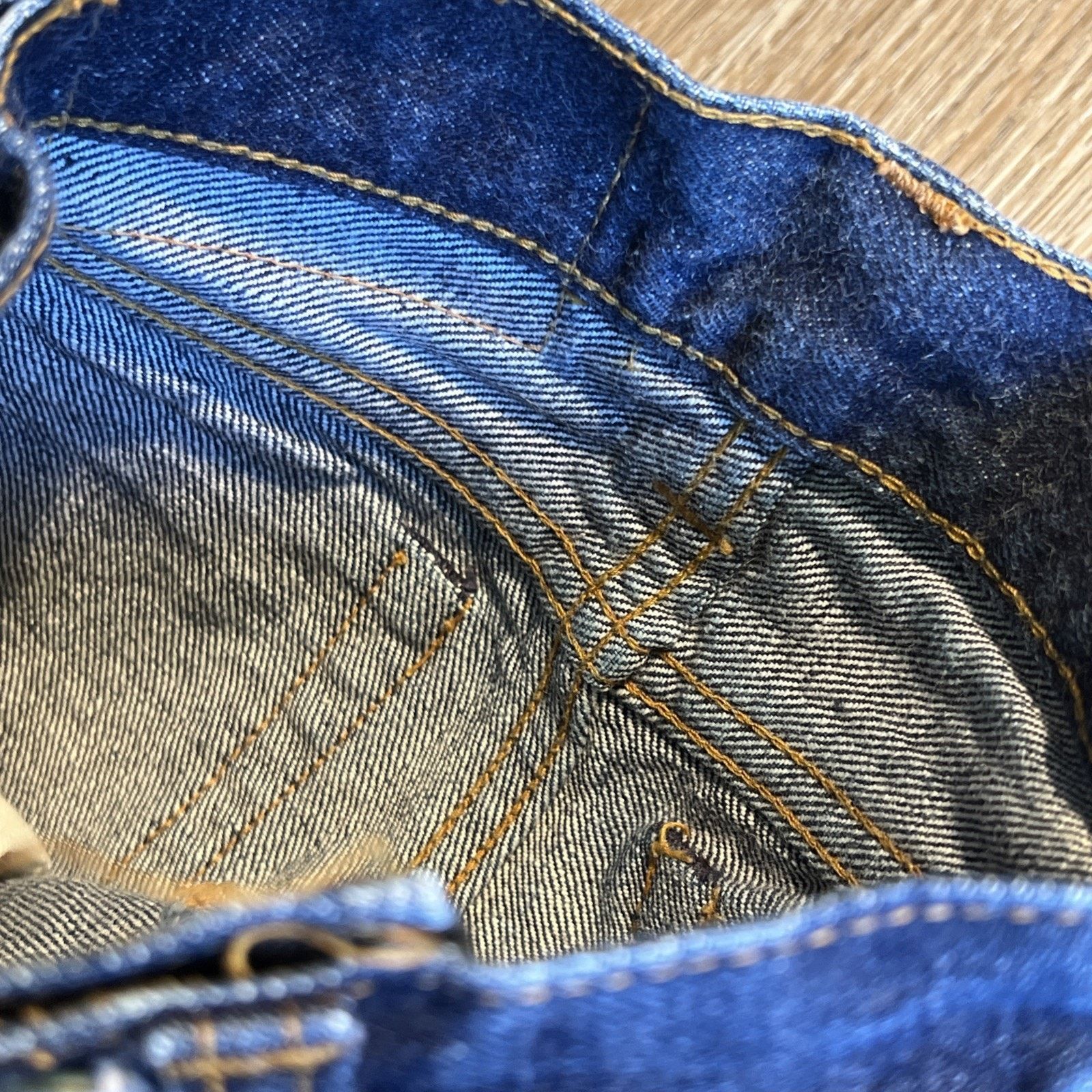 Levi's Levi 302 Big E 0 Toddler Dark Denim V Stitch Dark Indigo Size 25" / US 0 / IT 36 - 10 Thumbnail