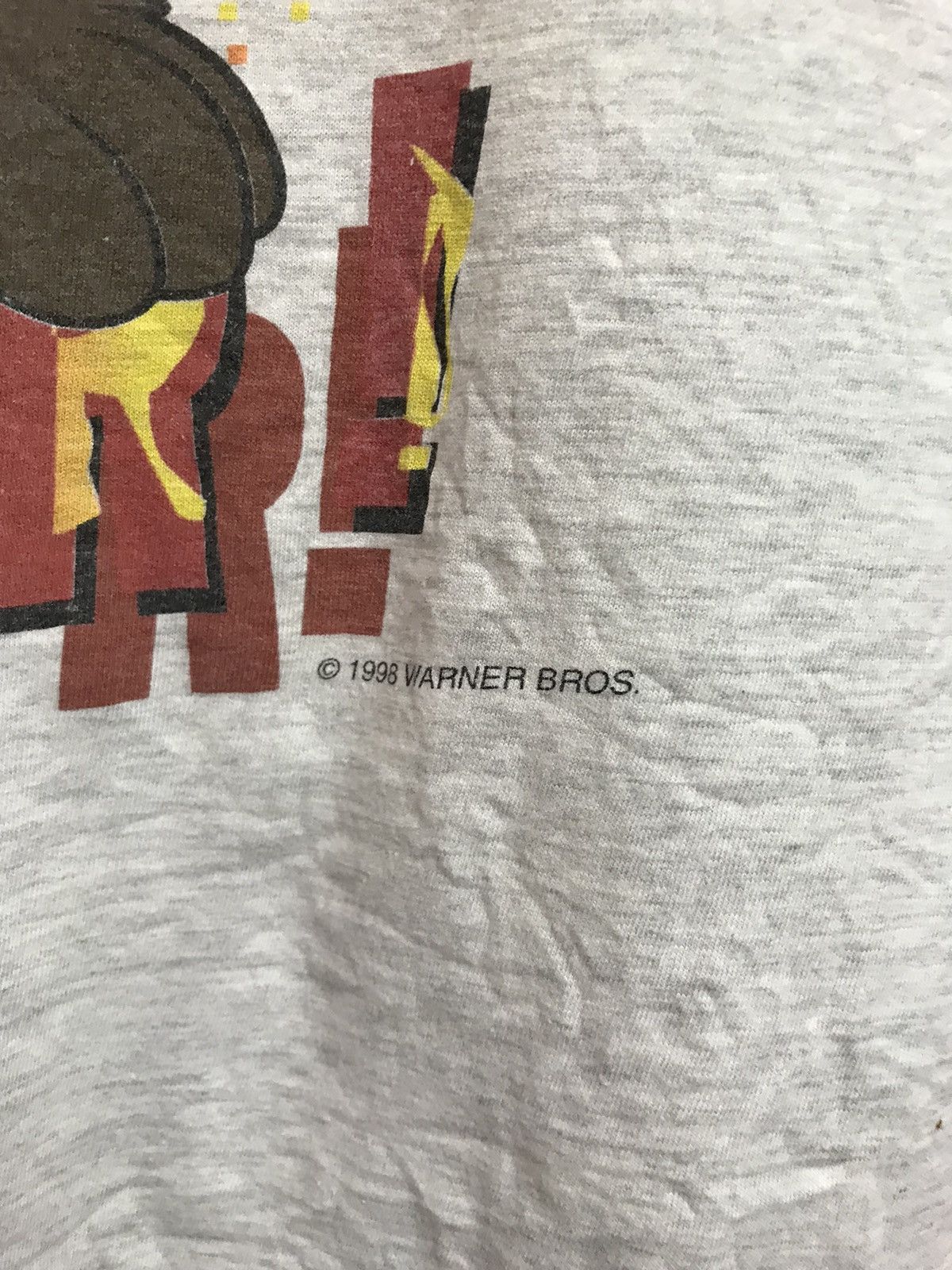 Vintage Vintage 1998 Looney Tunes Warner.Bros streetwear movie tee Size US L / EU 52-54 / 3 - 3 Thumbnail