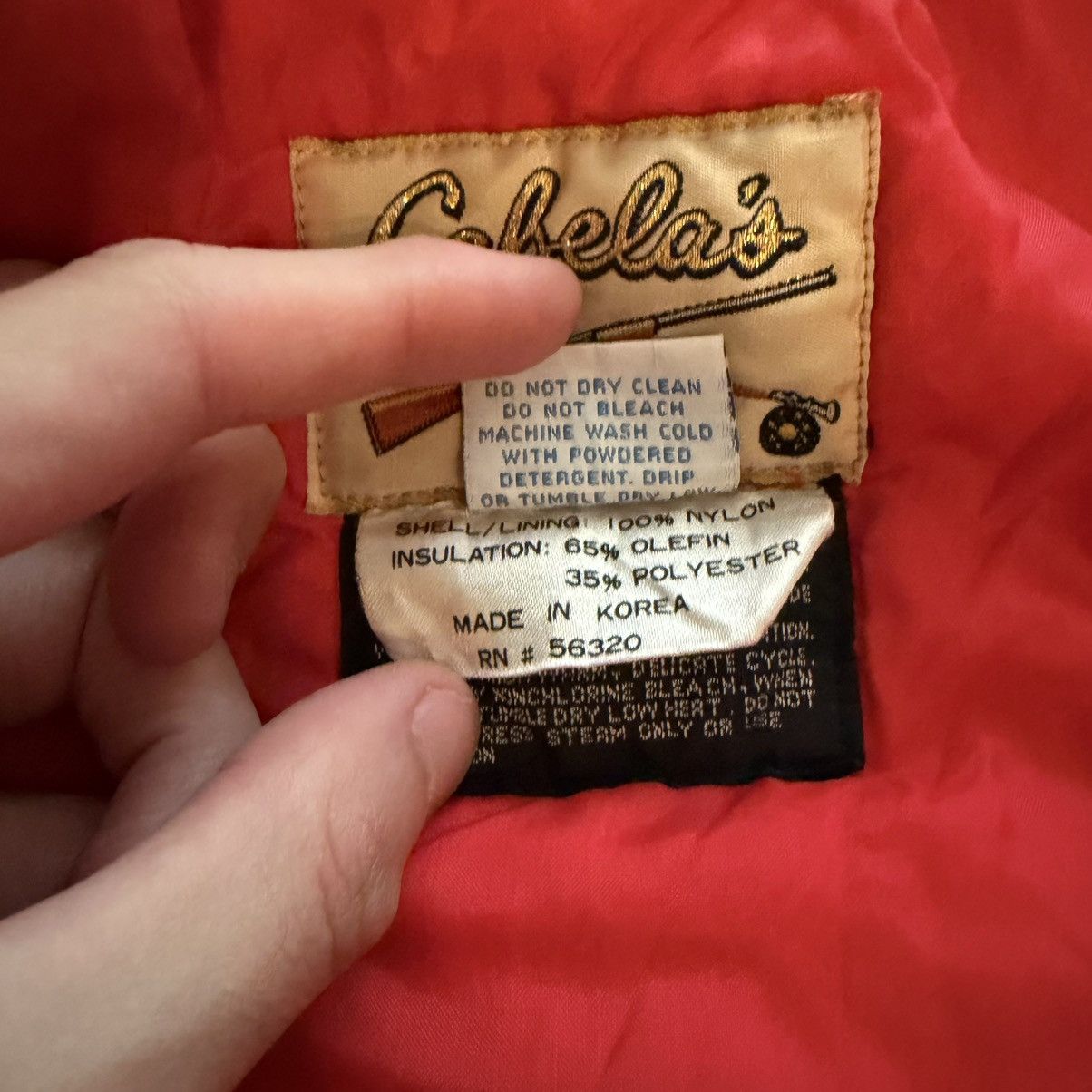 Cabelas Cabelas Goretex Red Puffer Jacket Size Medium Size US M / EU 48-50 / 2 - 4 Thumbnail