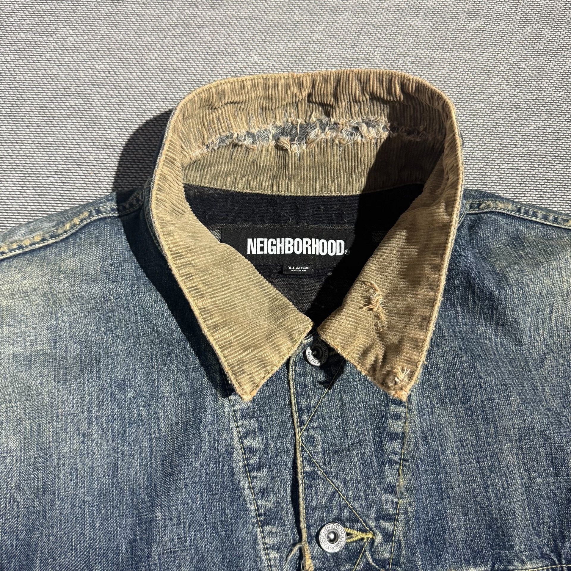Neighborhood Neighborhood 23AW Savage Storm Rider Denim Jacket Size US XL / EU 56 / 4 - 3 Thumbnail